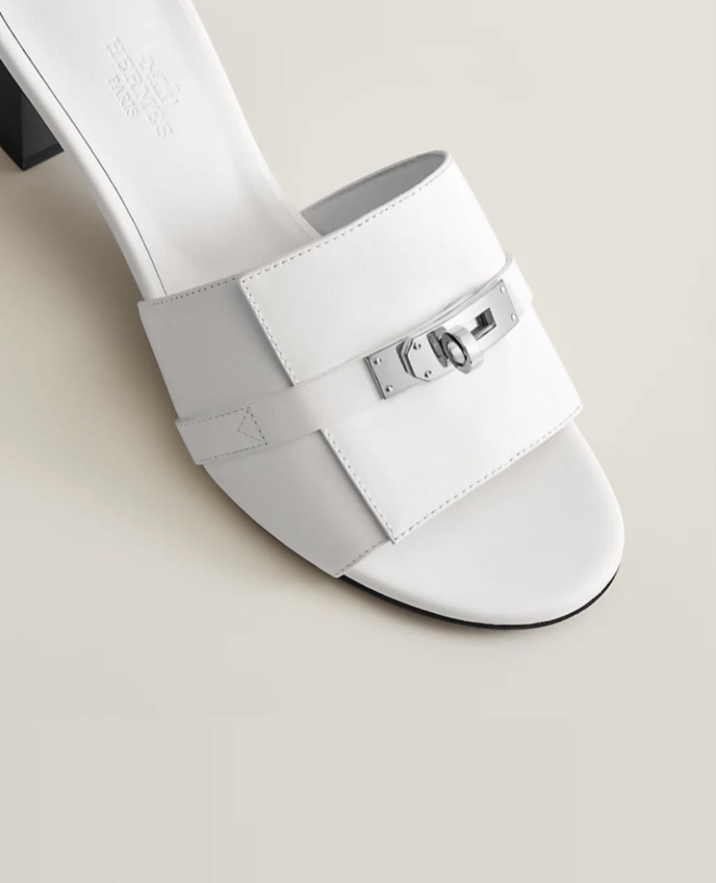 Hermès Gigi 50 Sandal Blanc