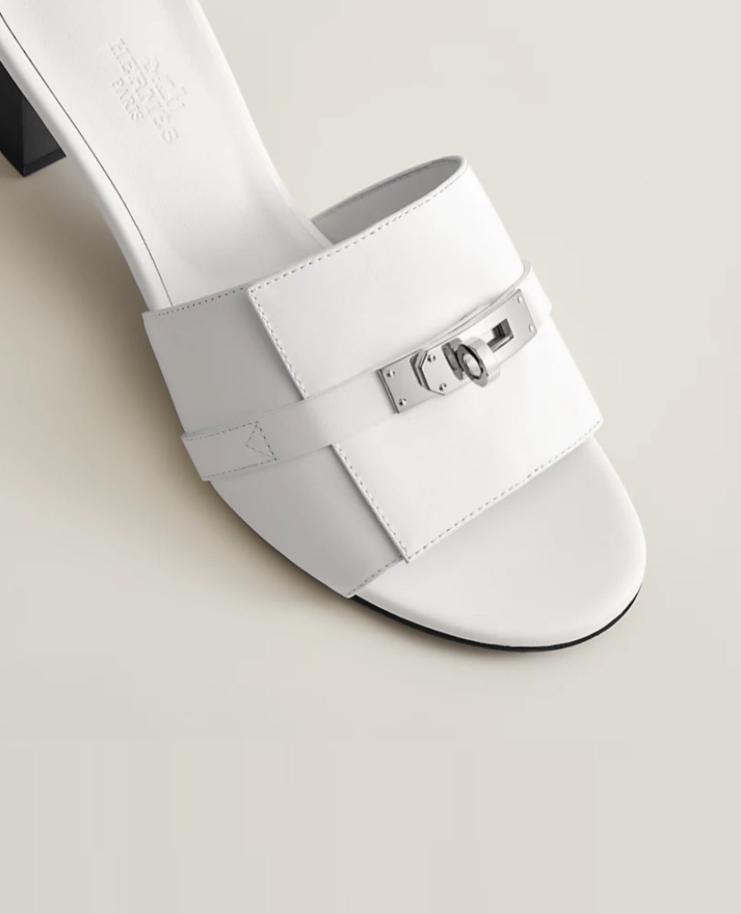 Hermès Gigi 50 Sandal Blanc