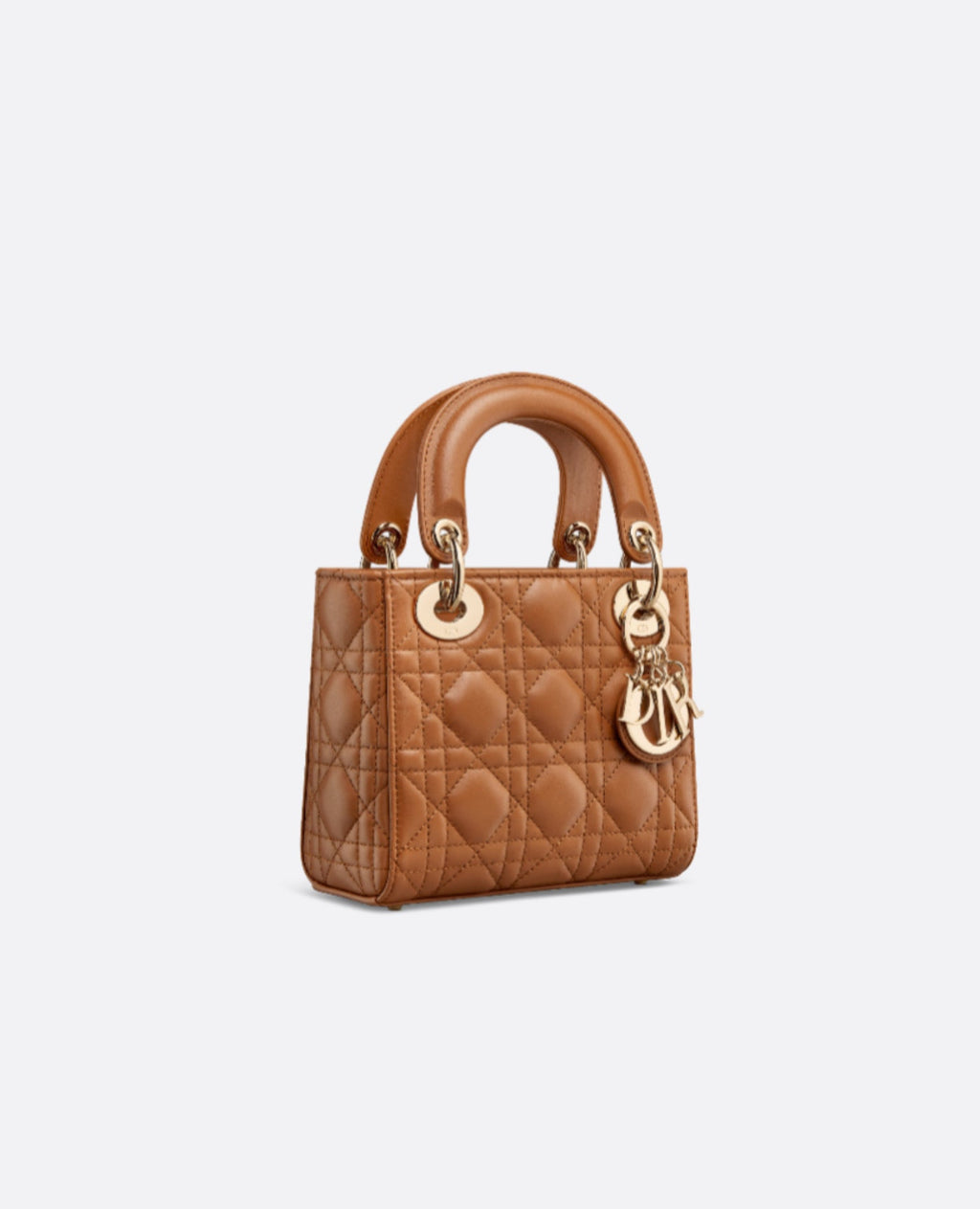 Christian Dior Mini Lady Dior Bag Golden Saddle