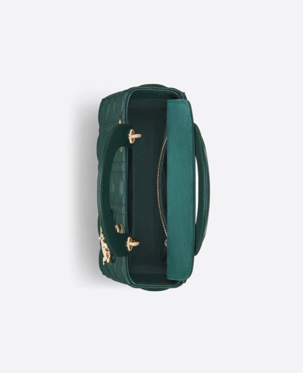 Christian Dior Small Lady Dior Bag Pine green