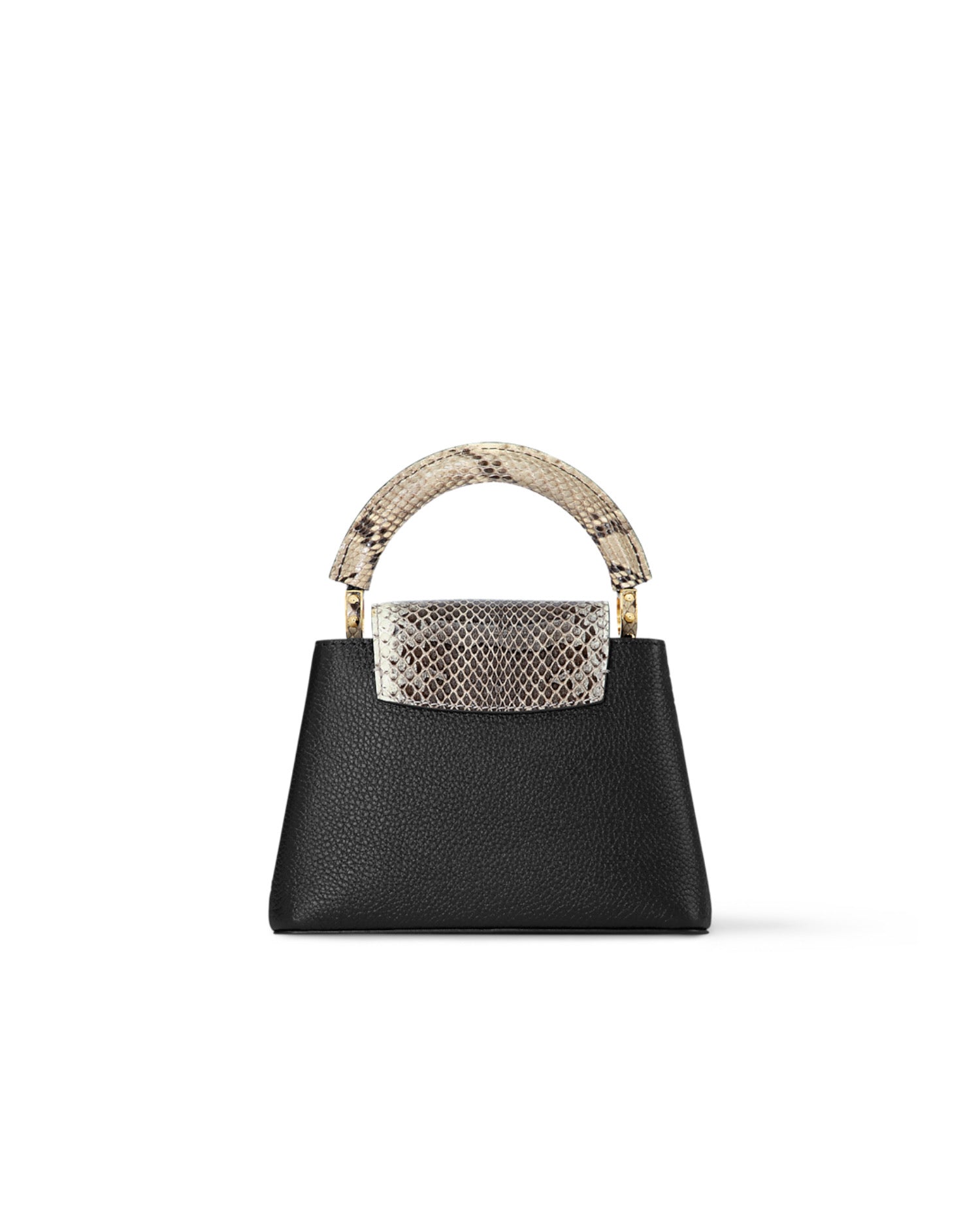 Louis Vuitton Capucines Mini Handbag Black Full-grain Taurillon leather