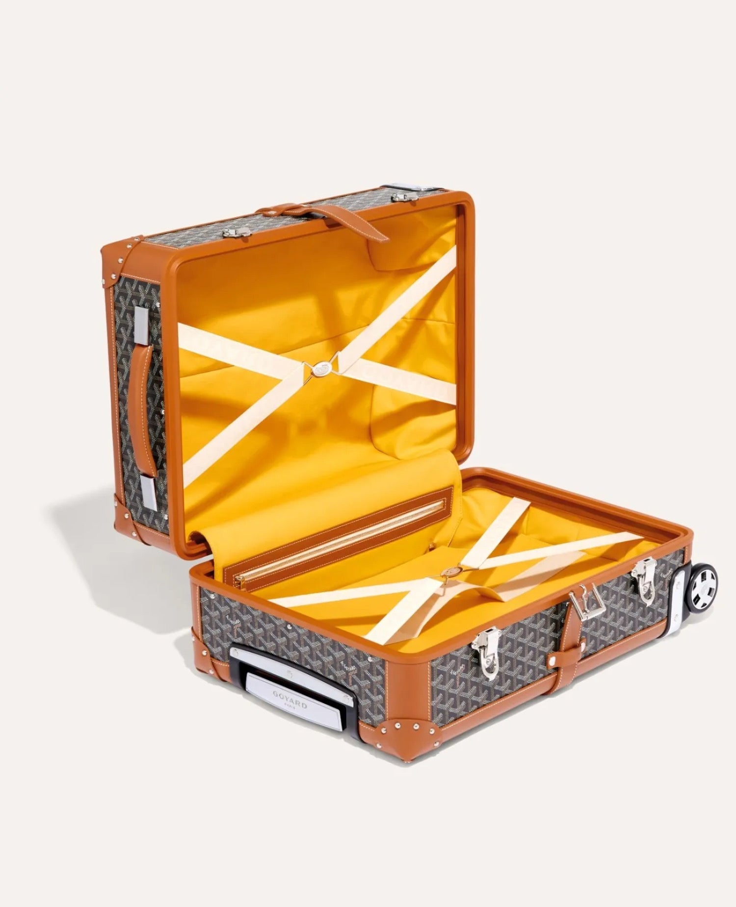 Goyard Bourget PM Trolley Case Brown