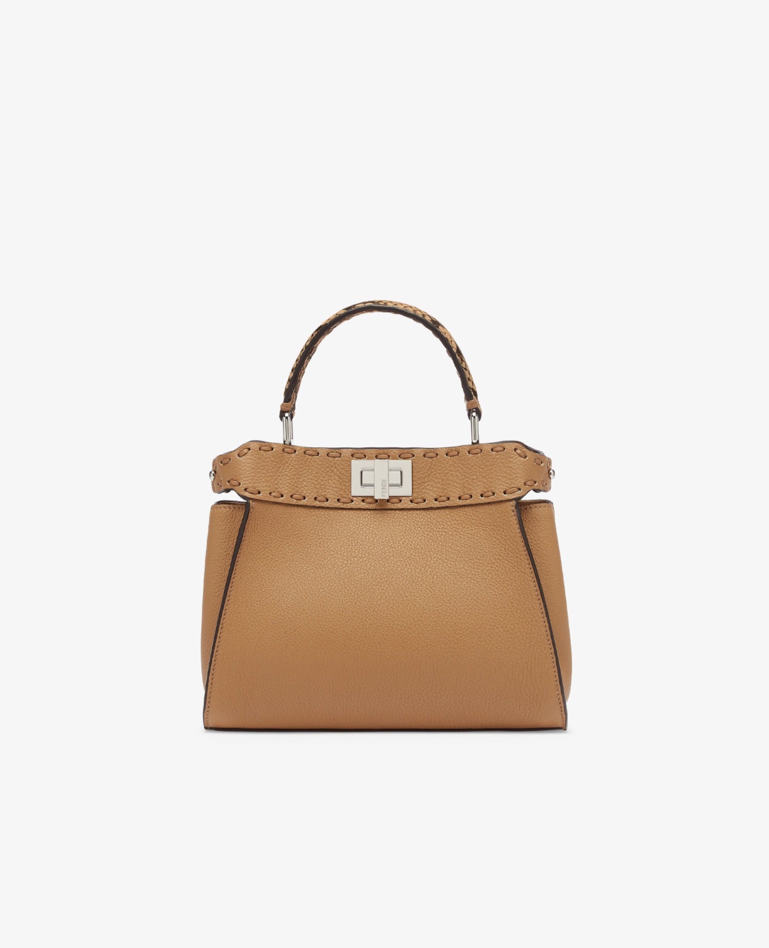 Fendi Peekaboo Mini Bag Cappuccino-Coloured Selleria Bag