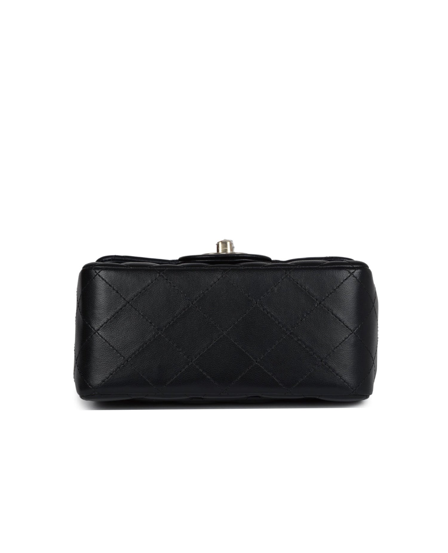 Coco Mini Classic Square Flap Bag Black Gold Hardware