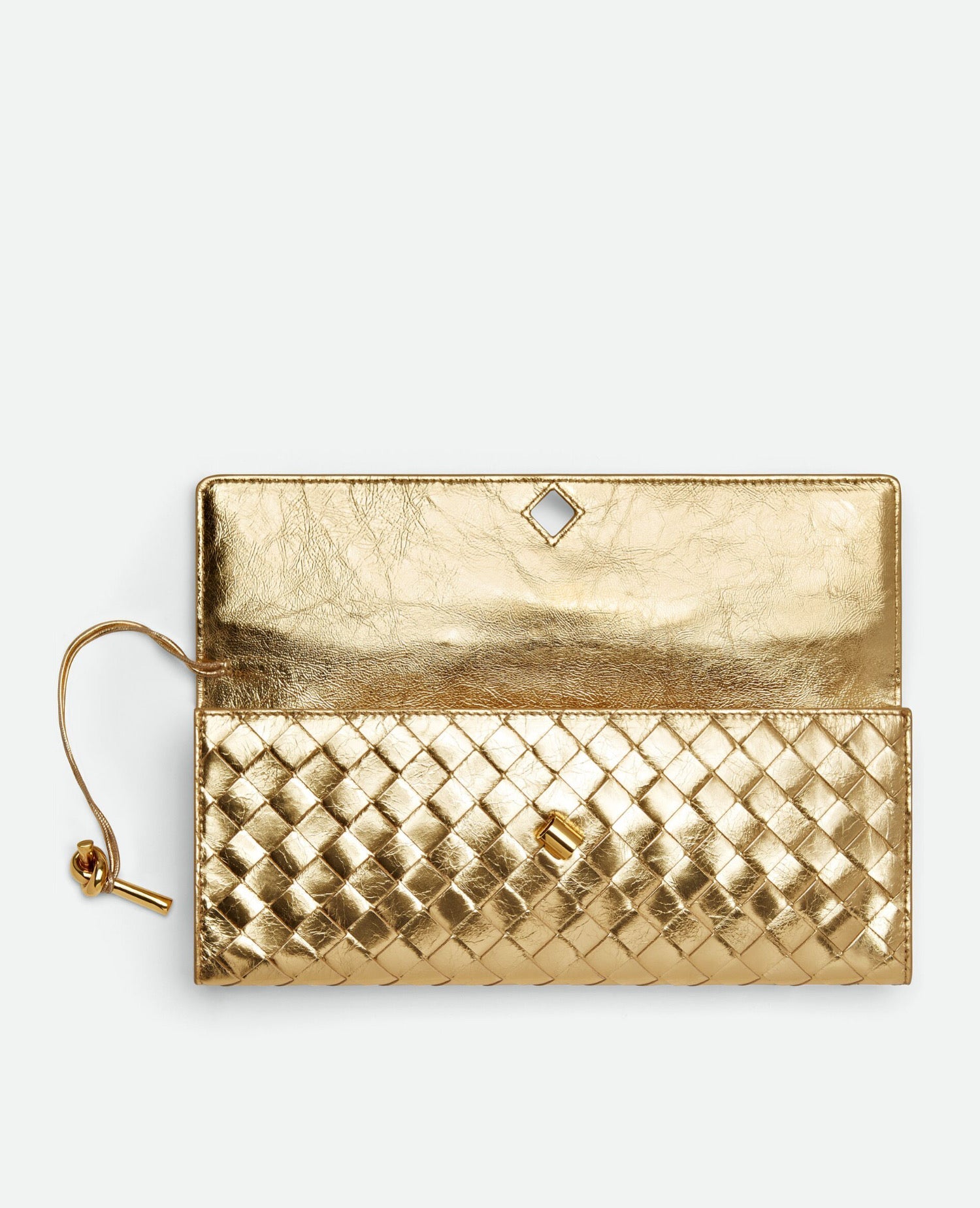 Bottega Veneta Andiamo Clutch Gold