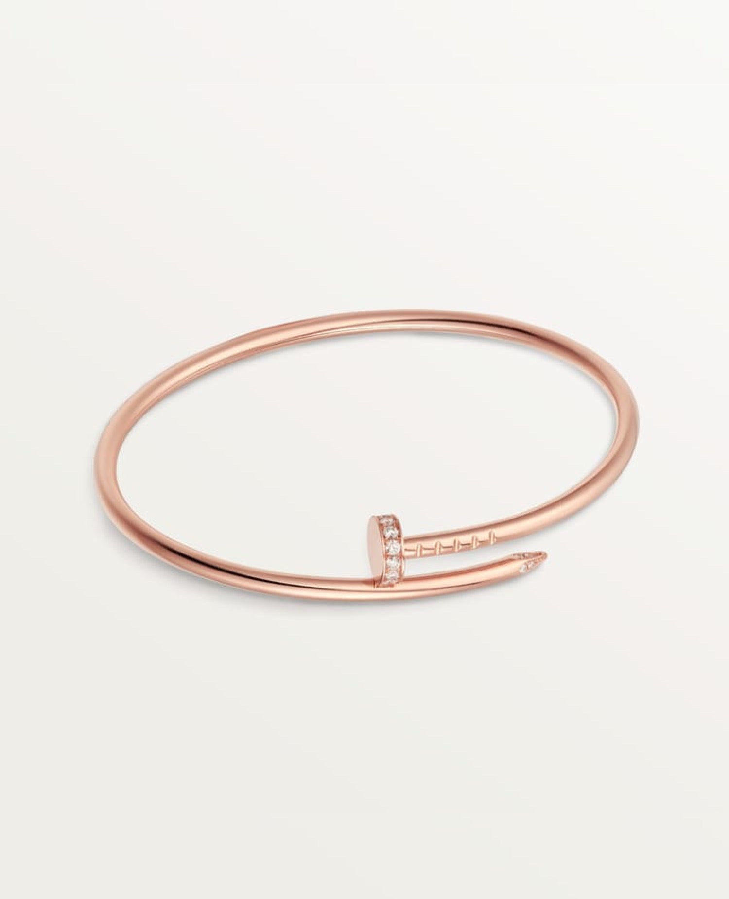 Cartier Just Un Clou Bracelet, Small Model, Diamonds, Rose Gold
