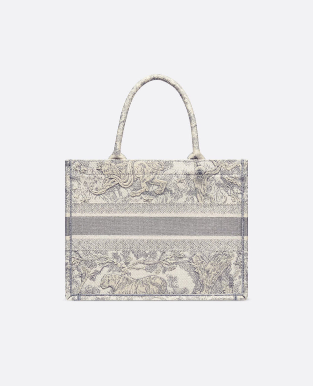 Christian Dior Medium Dior Book Tote Ecue & Grey Toile