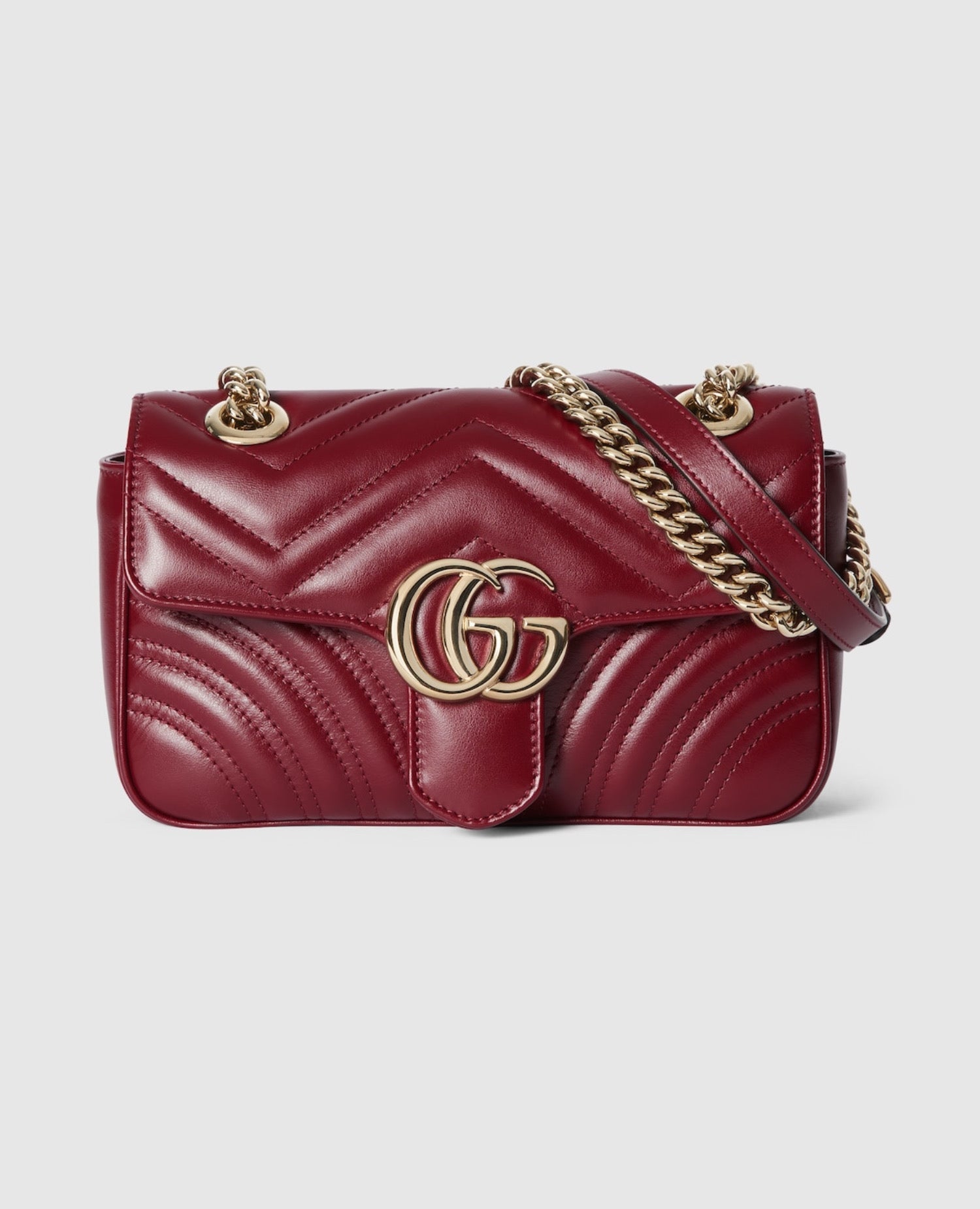 Gucci GG Marmont Mini Shoulder Bag Red