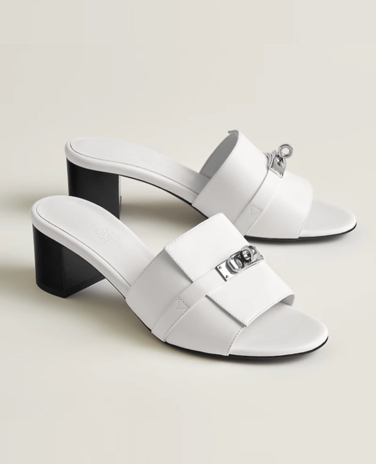 Hermès Gigi 50 Sandal Blanc
