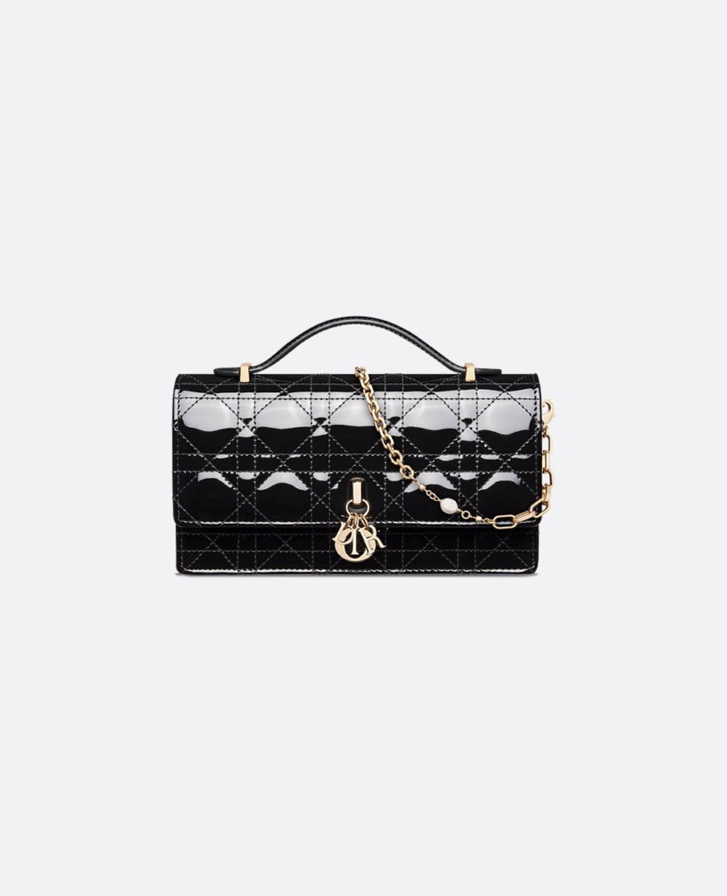 Christian Dior Mini Miss Bag Black Patent