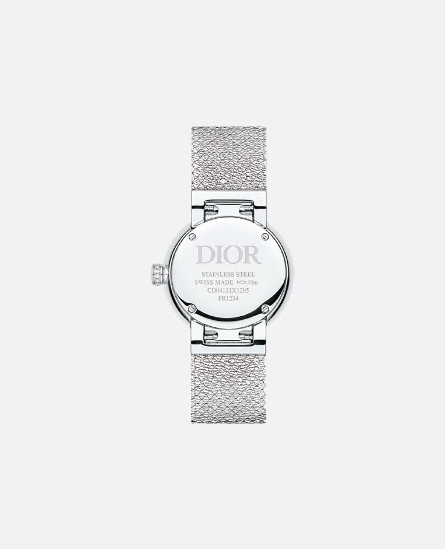 Christian Dior La D de Dior Satine 25 MM, Pink Mother-Of-Pearl & Diamonds