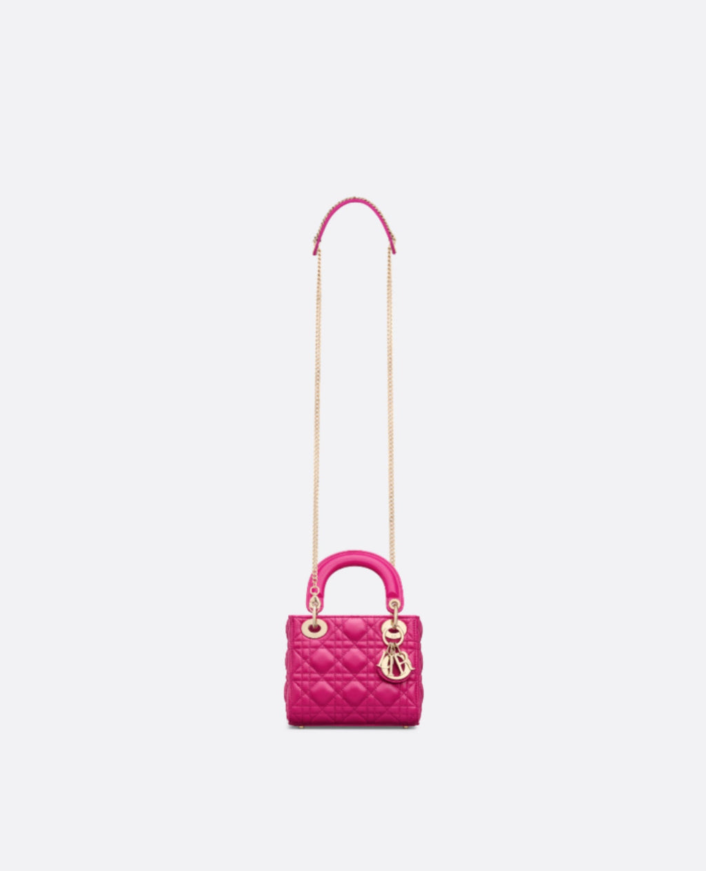 Christian Dior Mini Lady Dior Bag Fuchsia