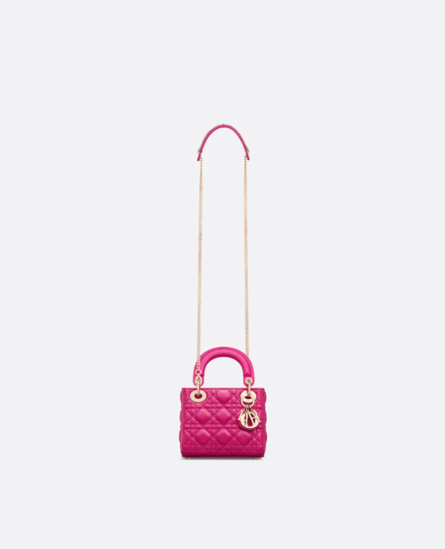 Christian Dior Mini Lady Dior Bag Fuchsia