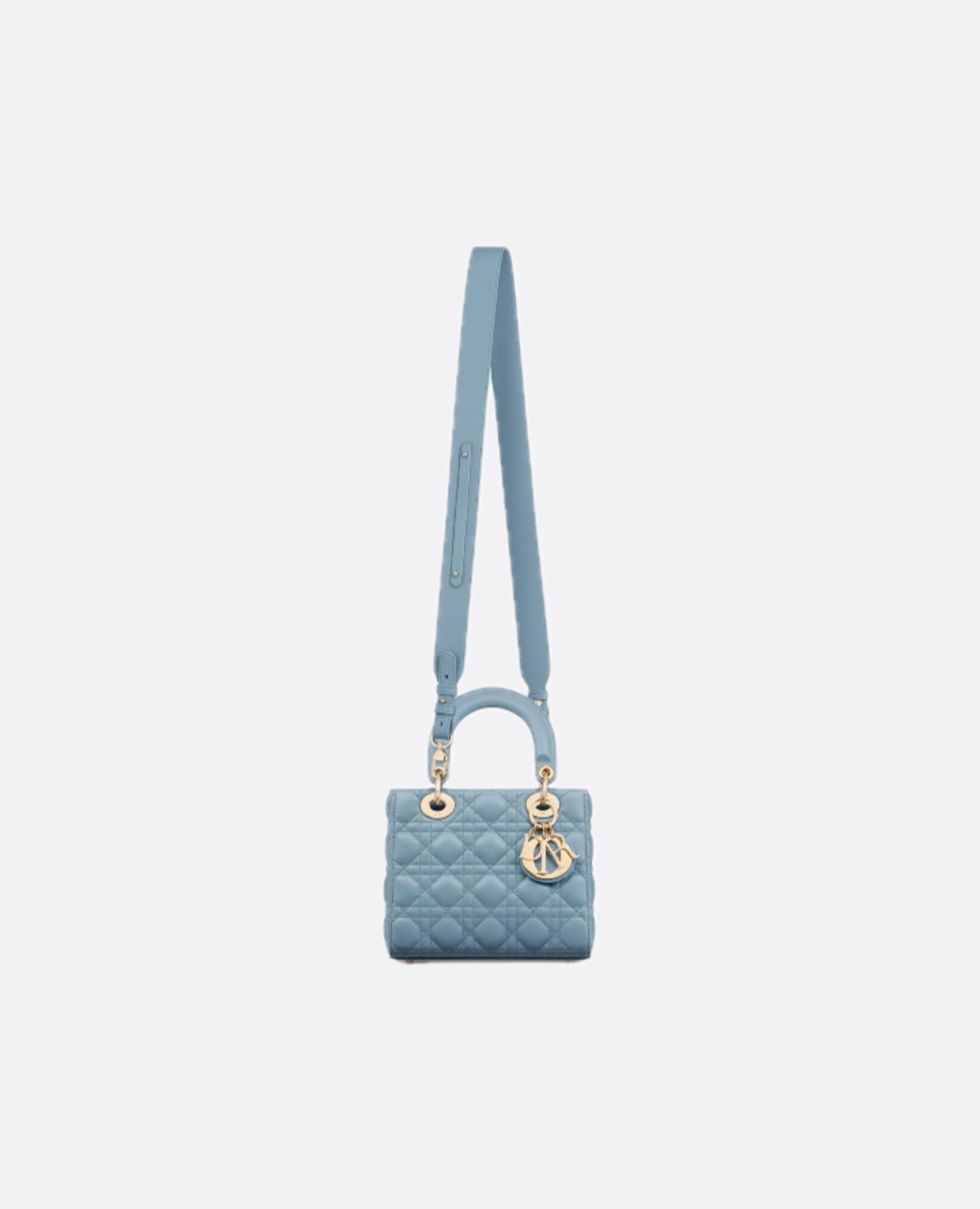 Christian Dior Small Lady Bag Denim Blue