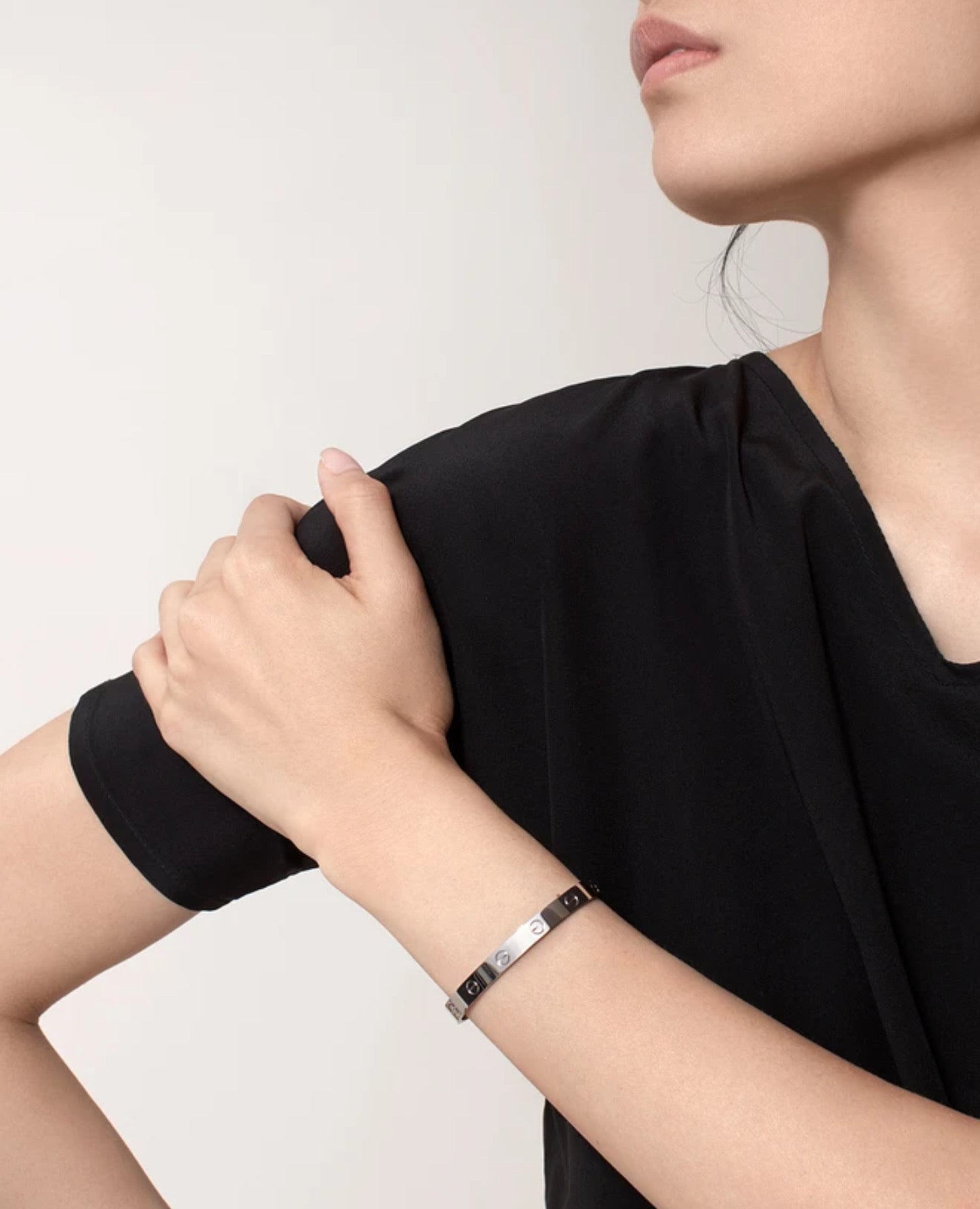 Cartier Love Bracelet, Open, Classic Model, Silver