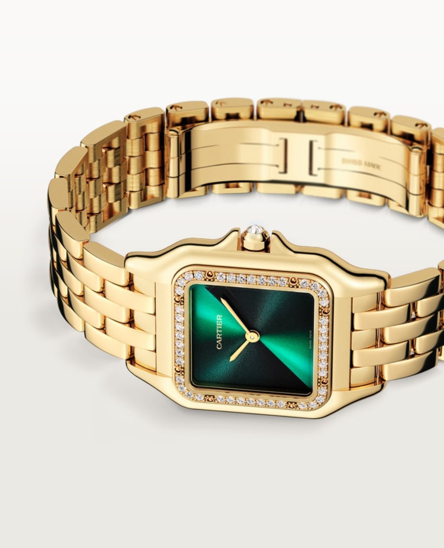 Panthèrs DE Cartier watch, Medium Model, Green