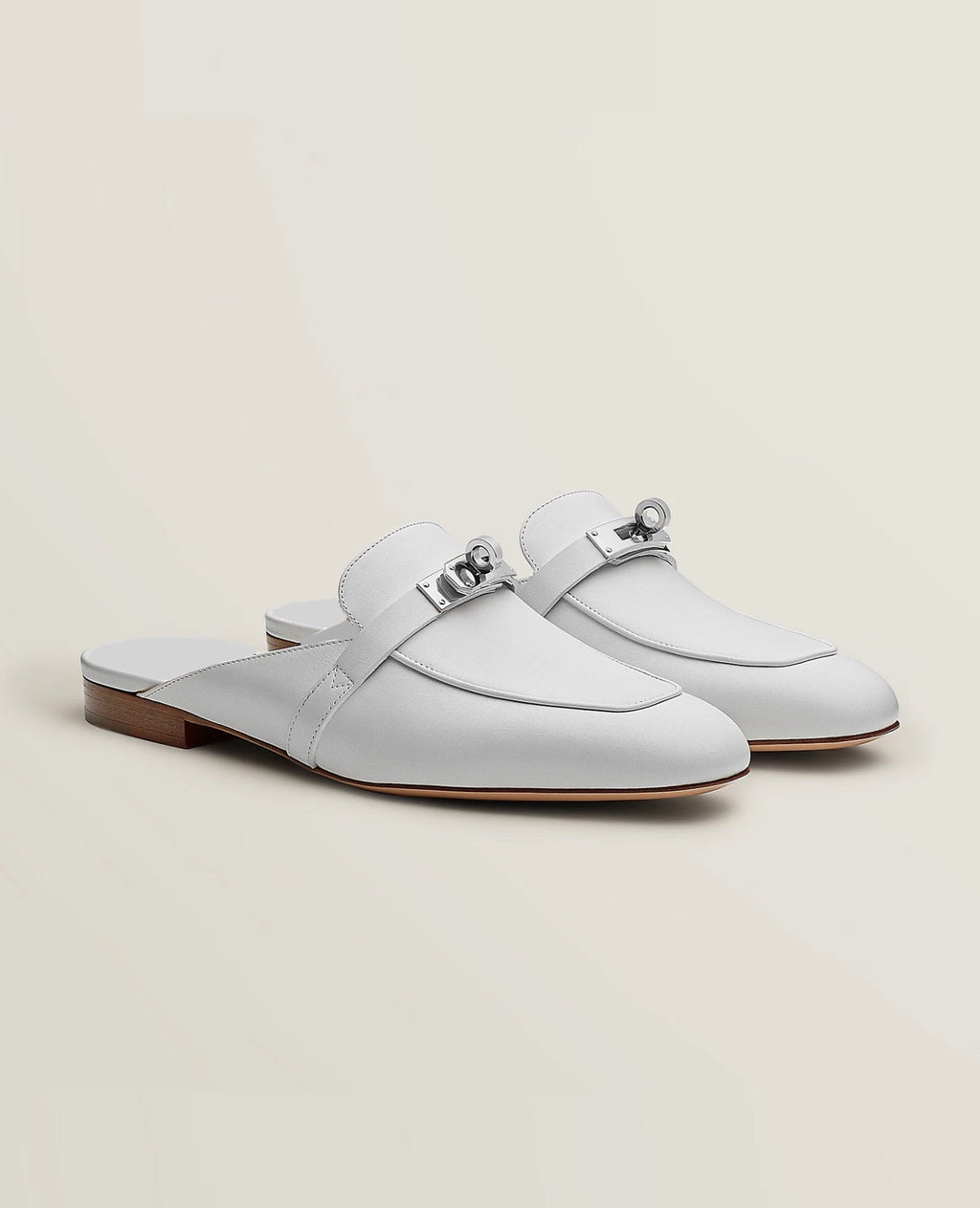 Hermès Oz Mule Full White