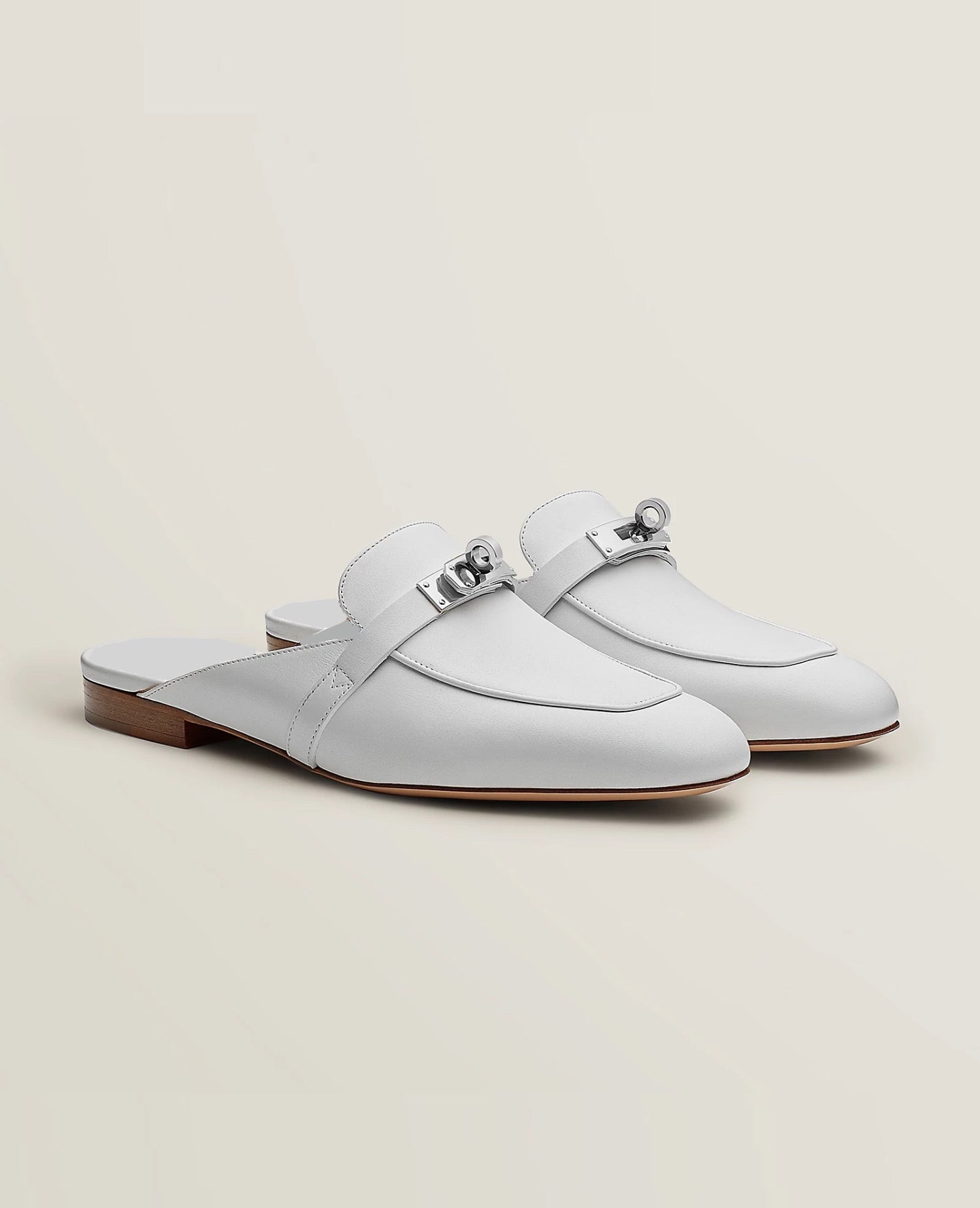 Hermès Oz Mule Full White