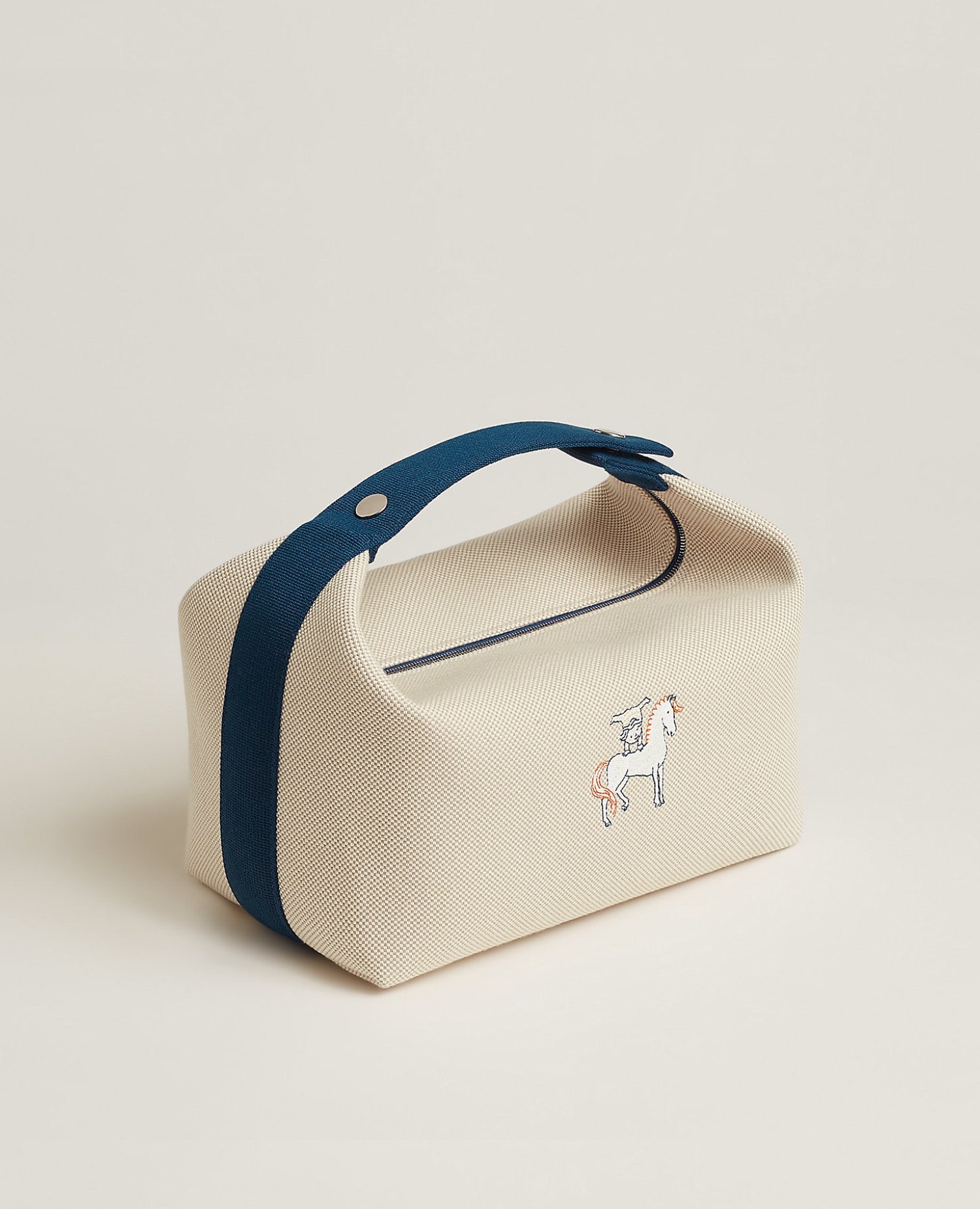 Hermès Bride-a-Brac Cabriole case, large model, Gris Parle