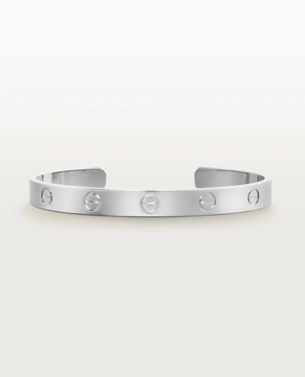 Cartier Love Bracelet, Open, Classic Model, Silver