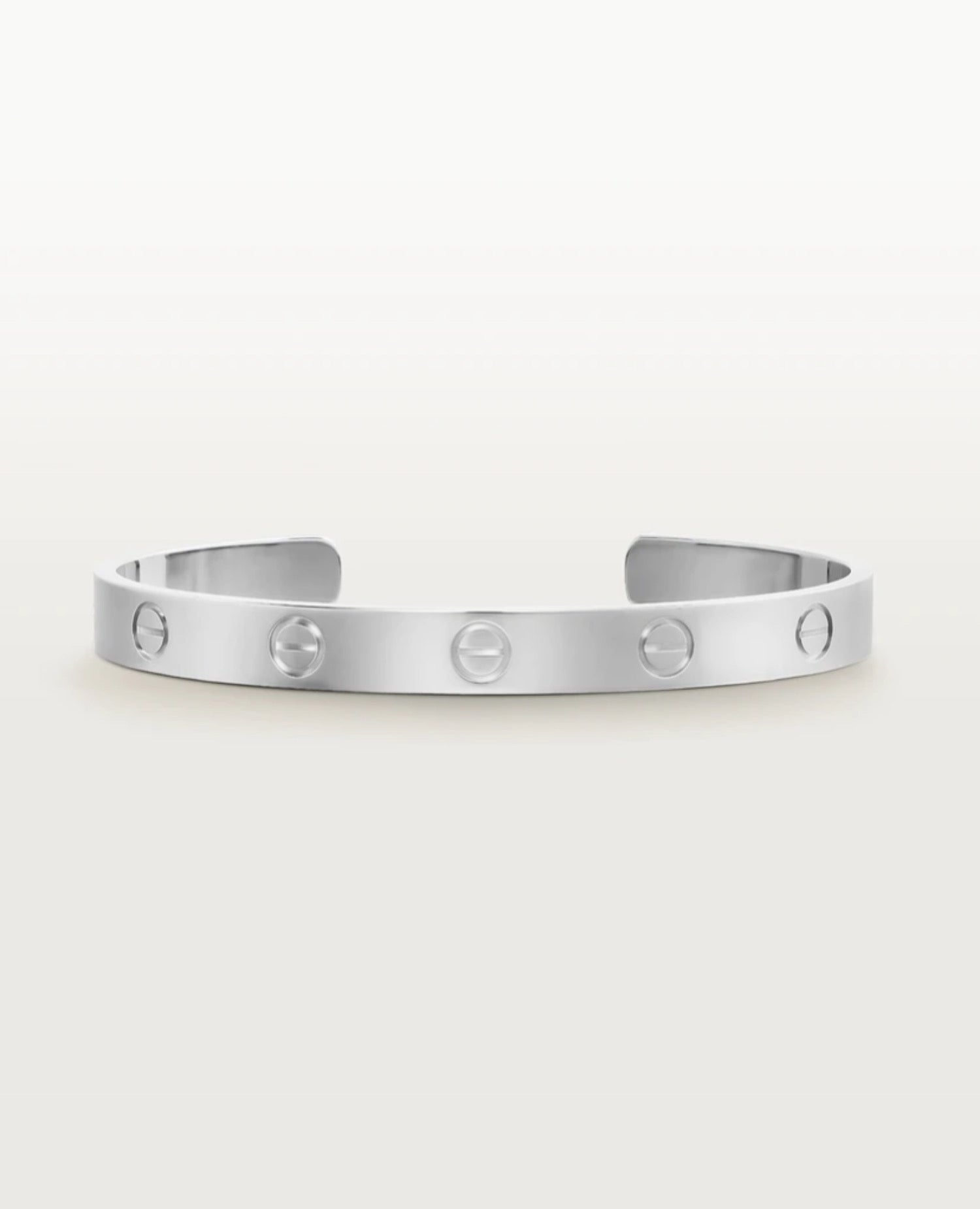 Cartier Love Bracelet, Open, Classic Model, Silver