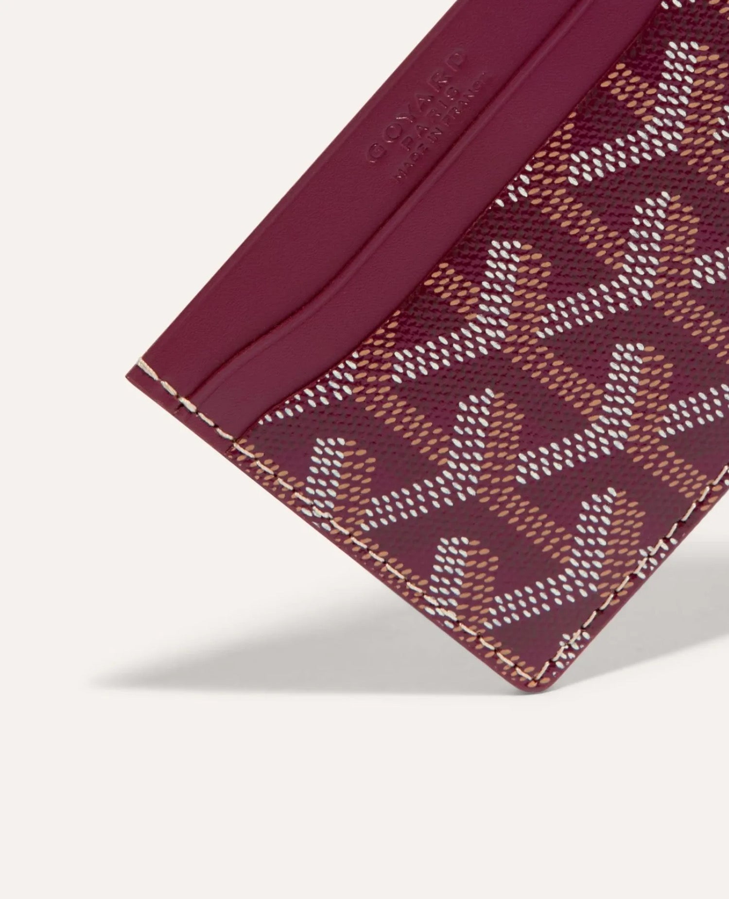 Goyard Saint-Sulpice Card Wallet Burgundy