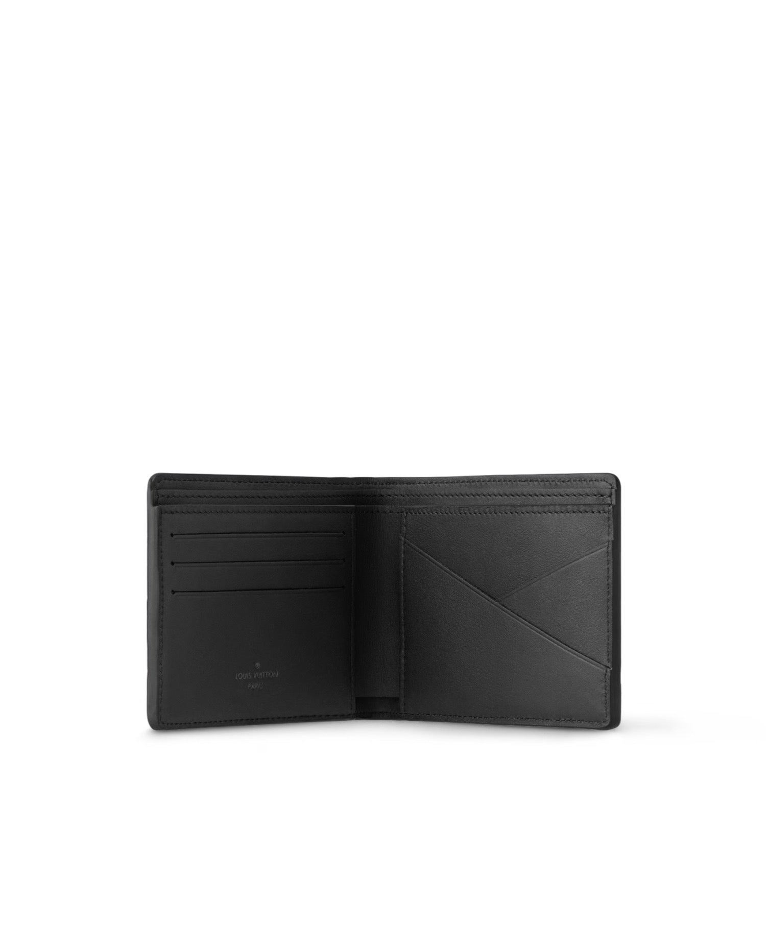 Louis Vuitton Multiple Wallet Black Taiga Leather