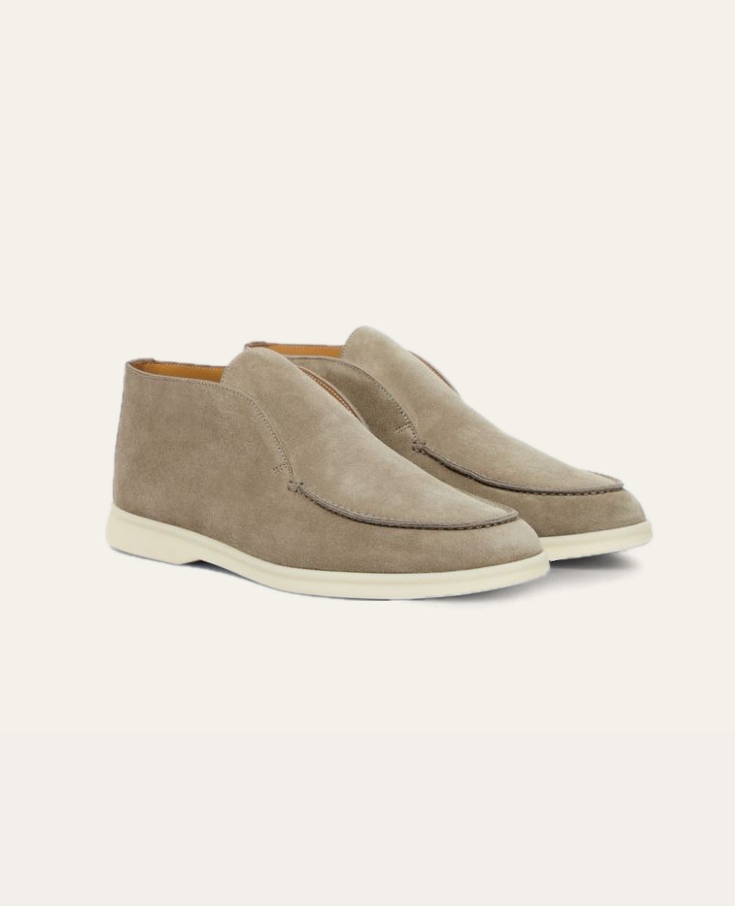 Loro Piana Open Walk Ankle Boot Gold Stone