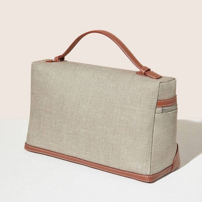 Loro Piana Extra Pocket Pouch L27 Beige / Brown
