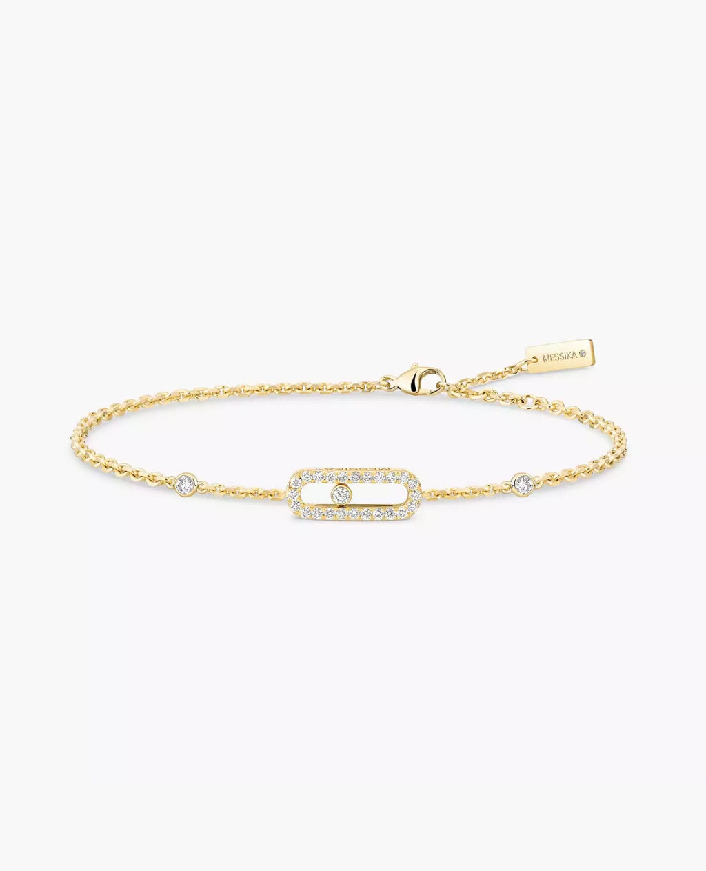 Messika Move Uno Pavé Bracelet Yellow Gold