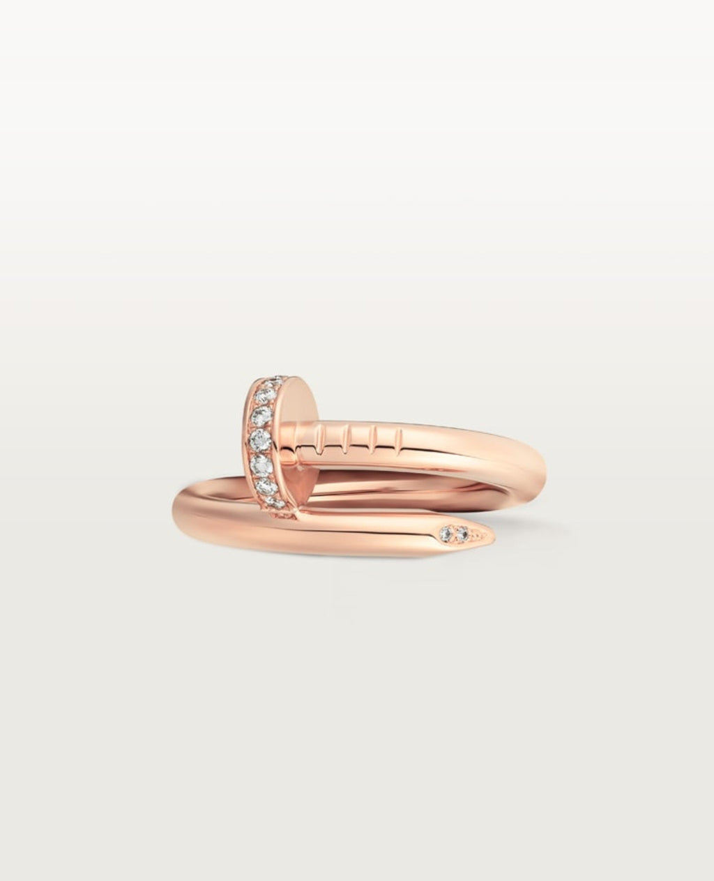 Cartier Juste Un Clou Ring, Classic Model, Diamonds, Rose Gold