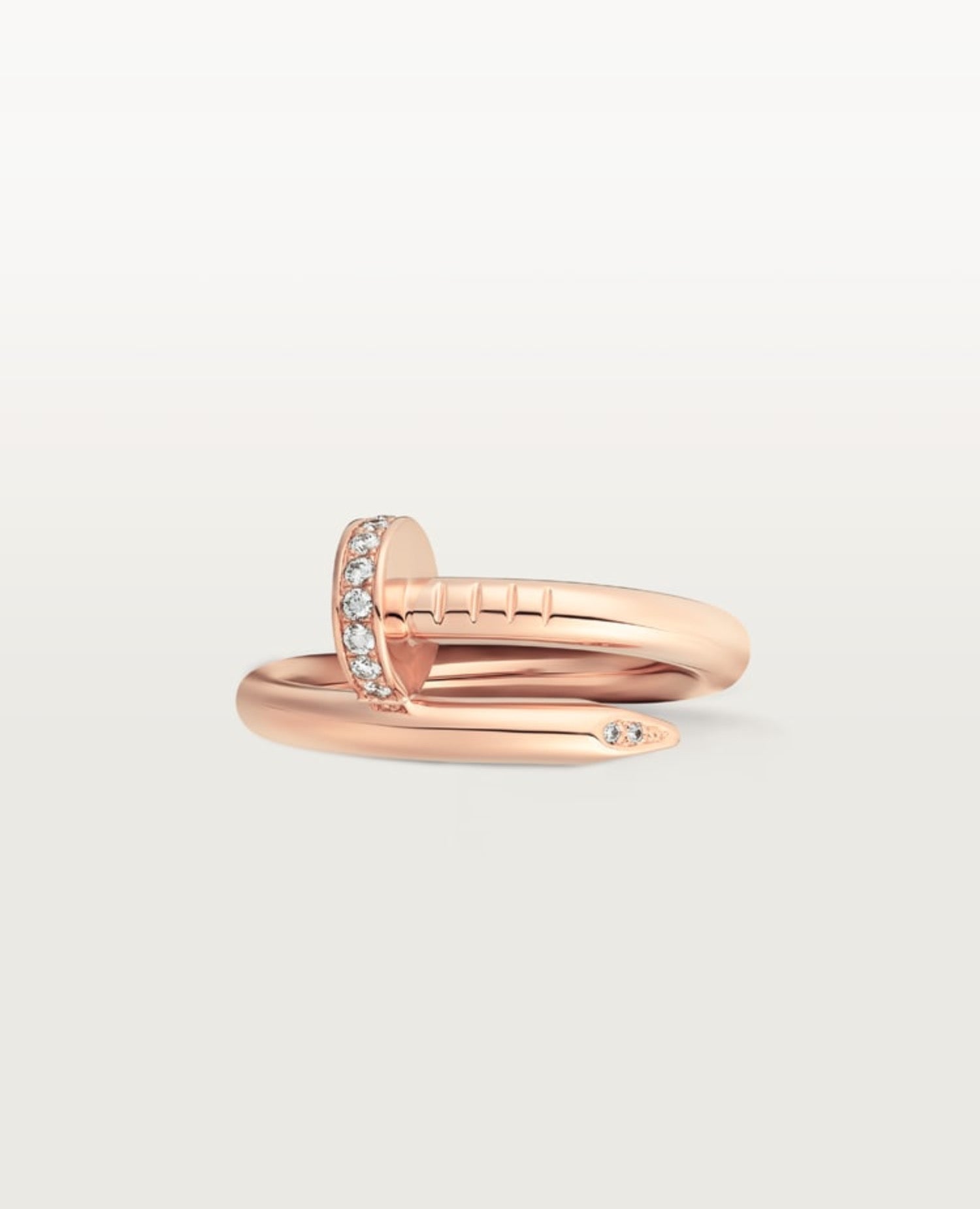 Cartier Juste Un Clou Ring, Classic Model, Diamonds, Rose Gold