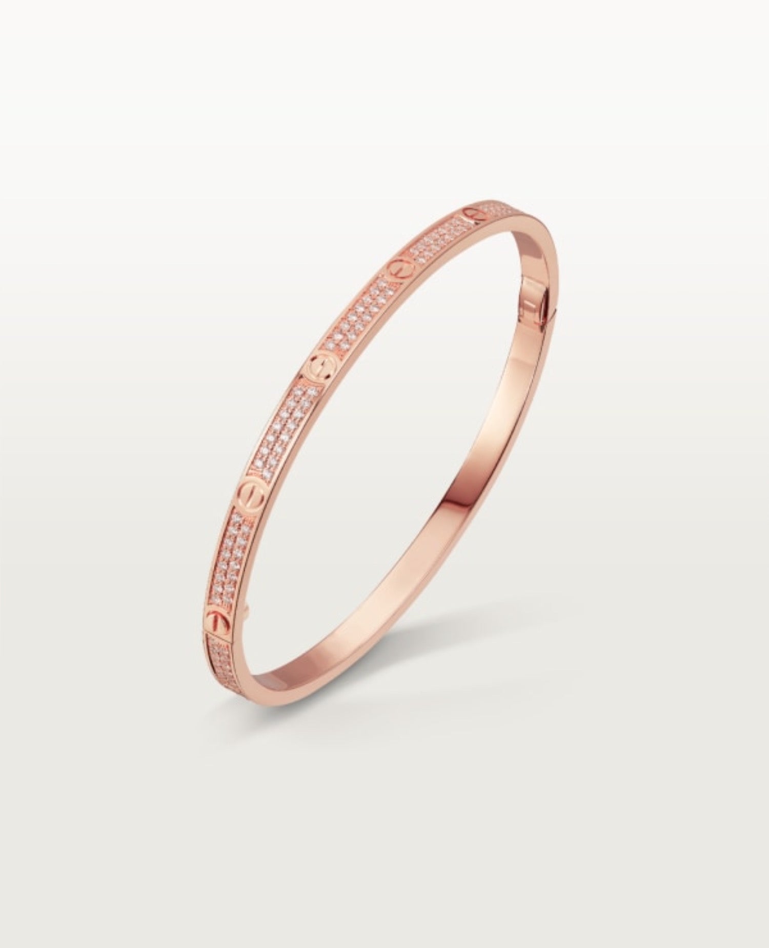 Cartier Love Bracelet, Small Model, Paved, Rose Gold