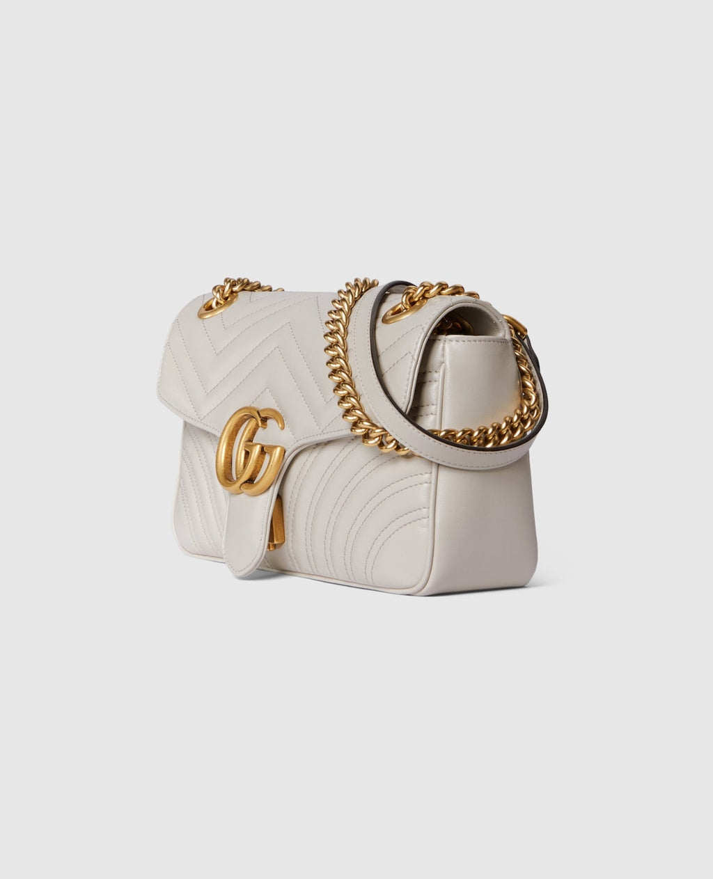 Gucci GG Marmont Small Shoulder Bag White