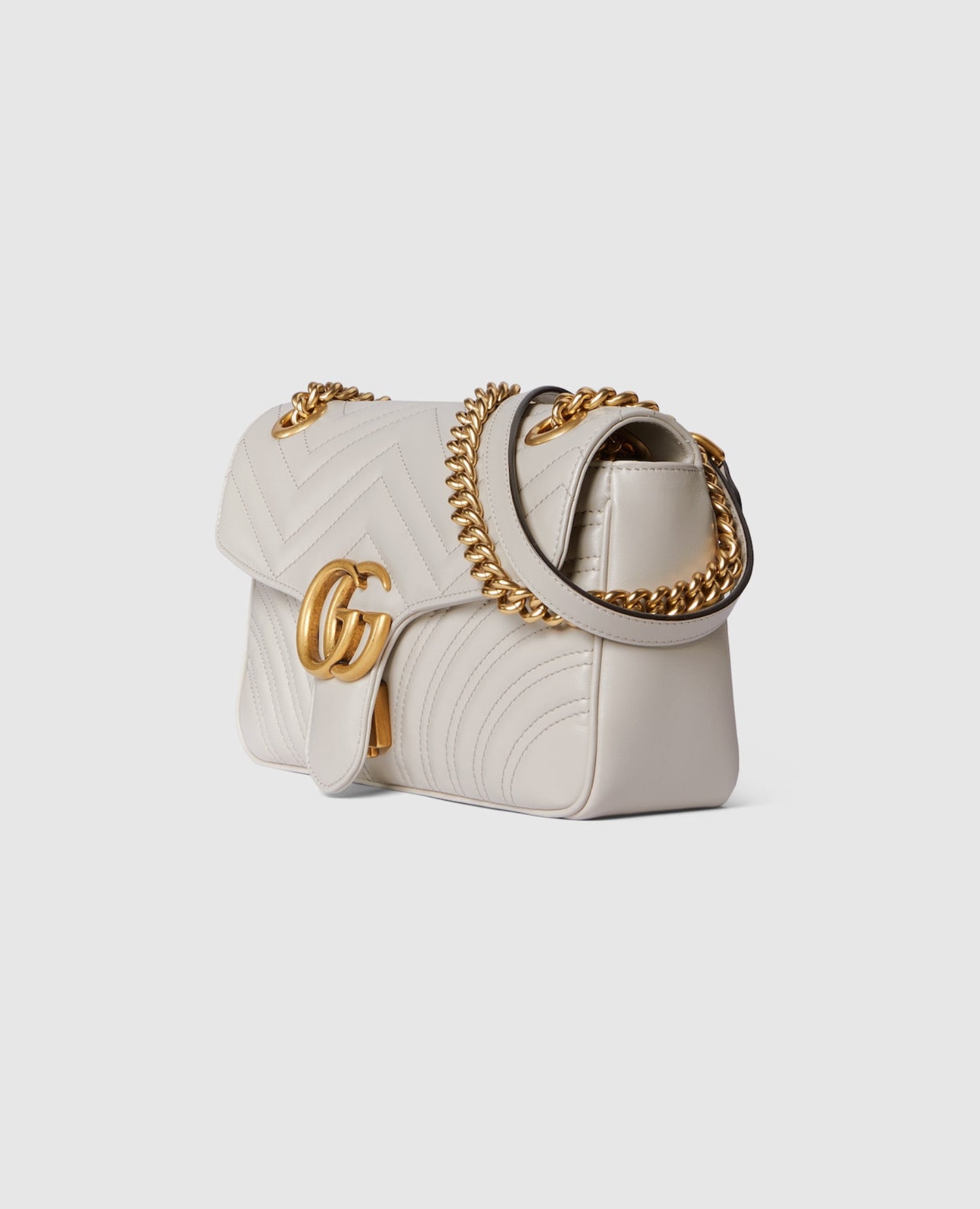 Gucci GG Marmont Small Shoulder Bag White