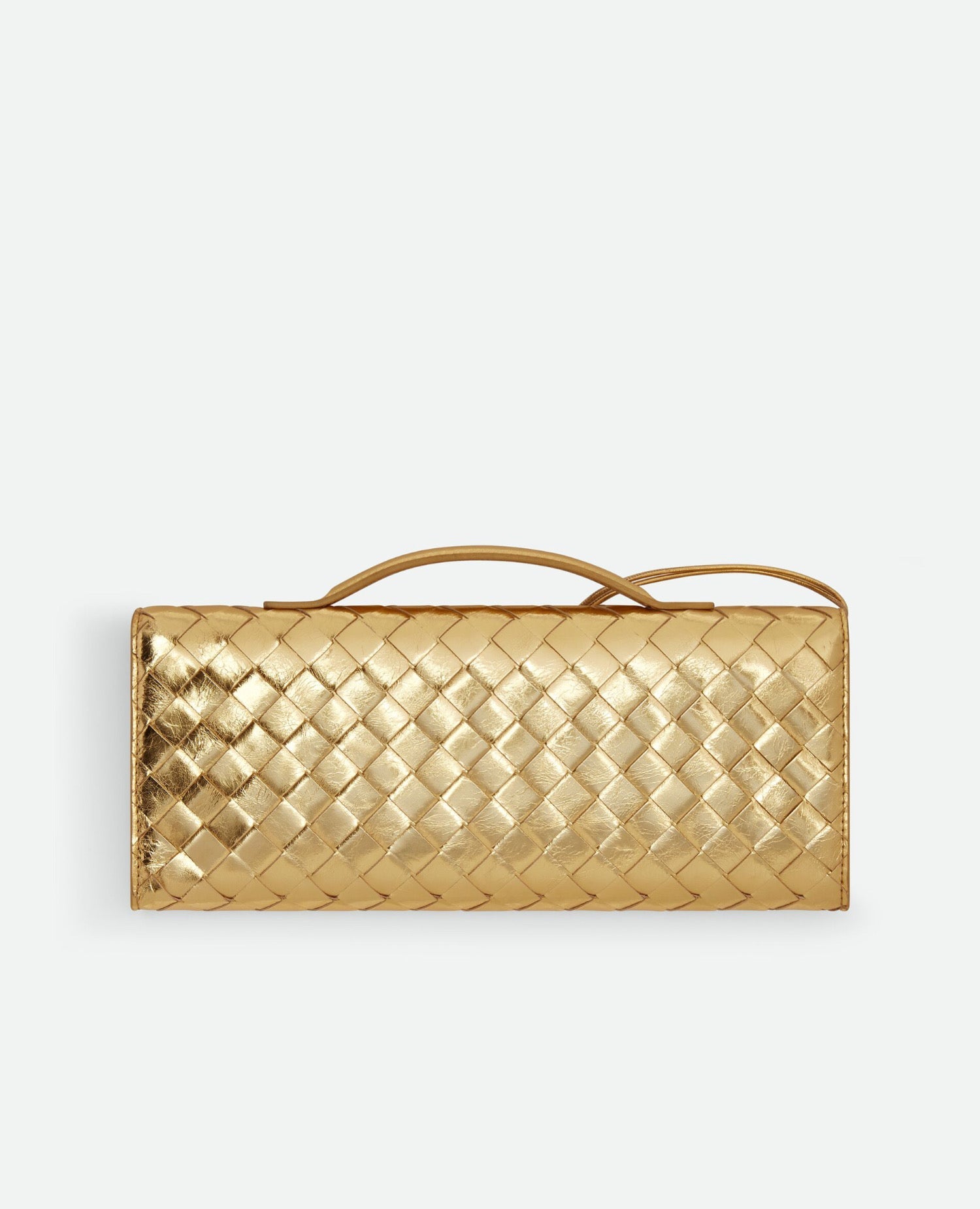 Bottega Veneta Andiamo Clutch Gold