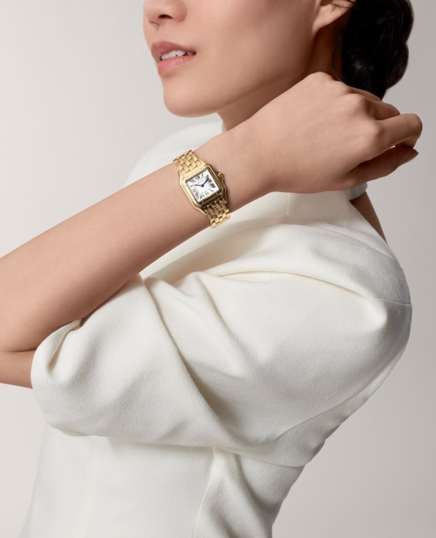 Panthèrs DE Cartier Watch, Medium Model, Full Yellow Gold