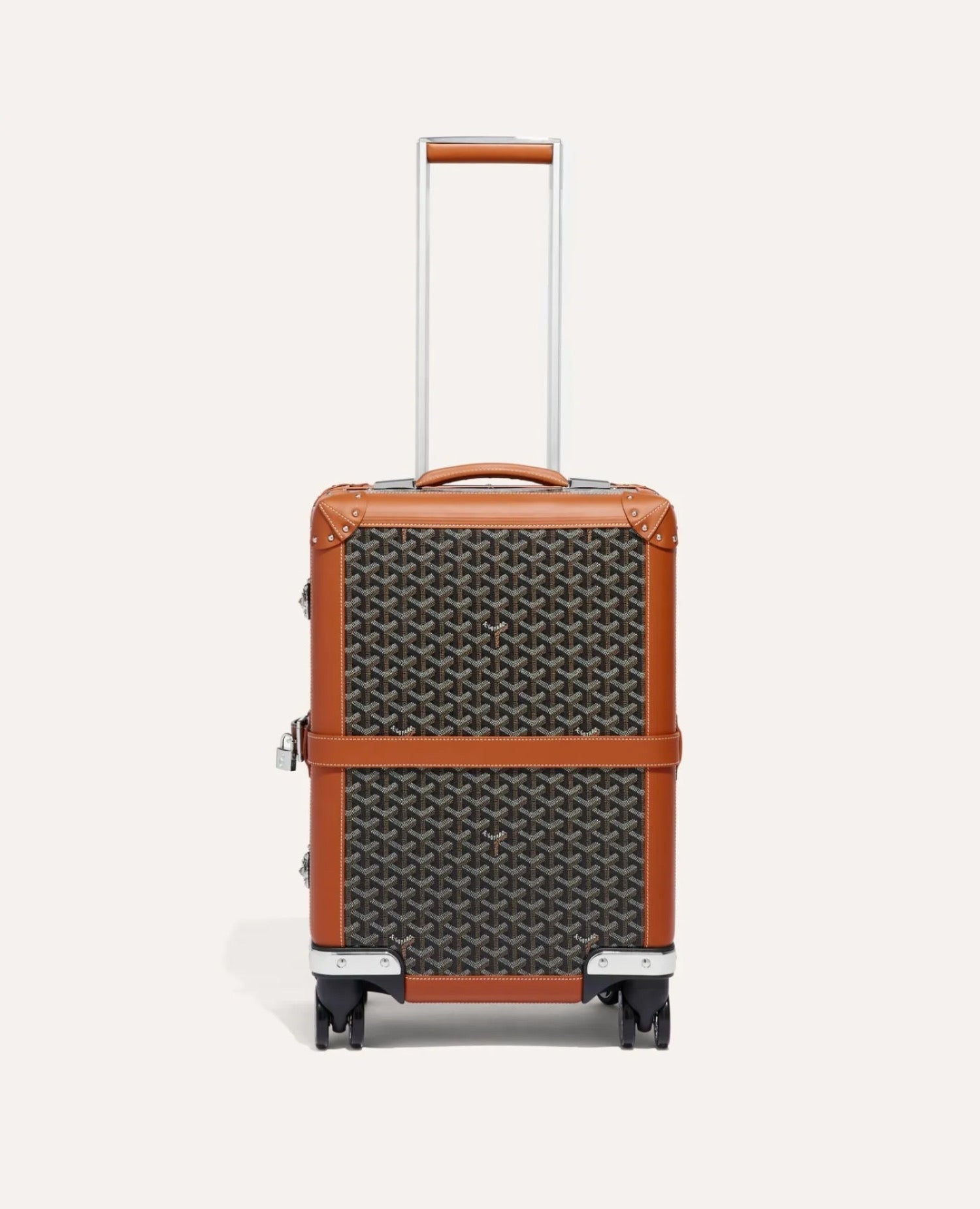 Goyard Bourget PM Trolley Case Brown
