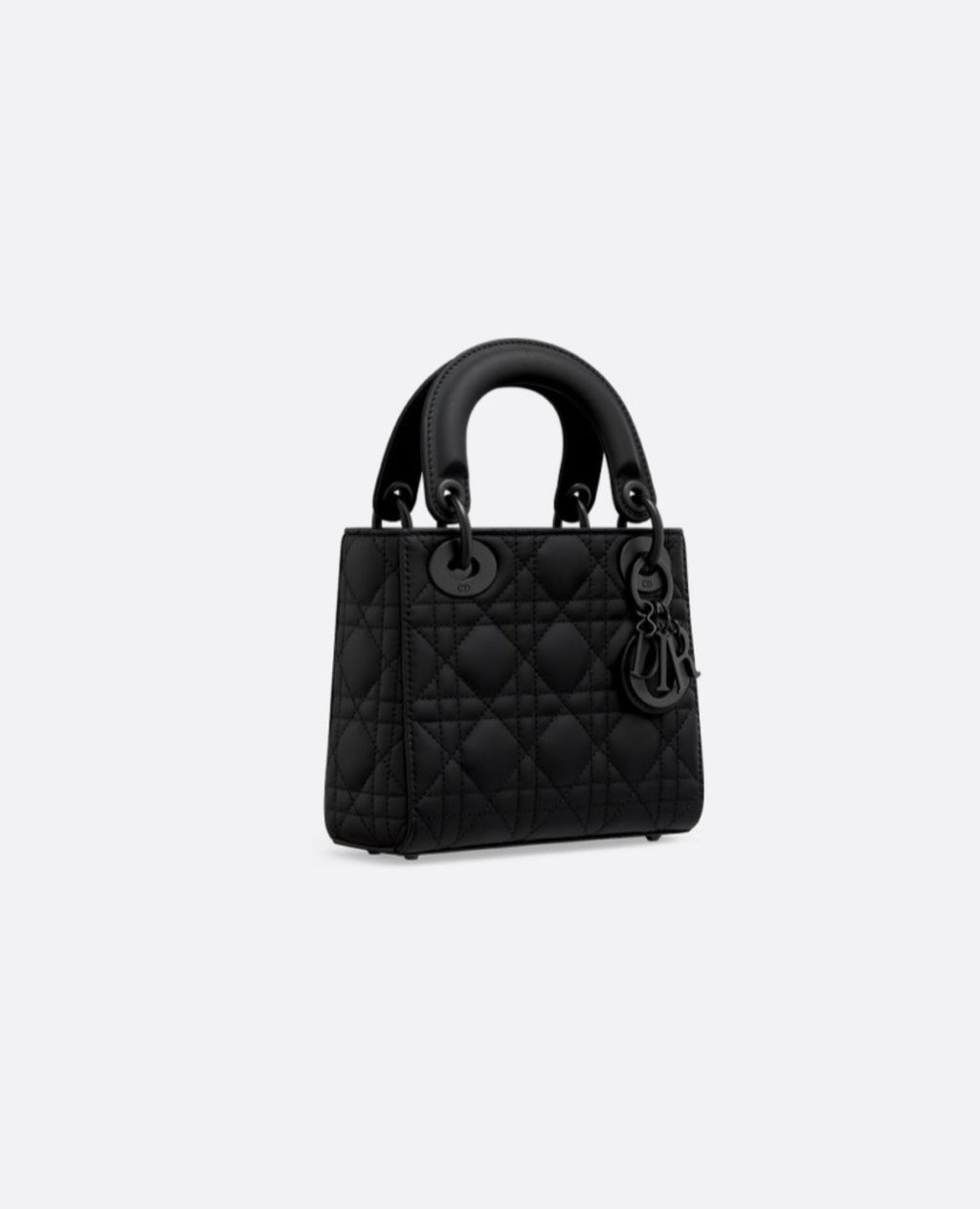 Christian Dior Mini Lady Dior Bag  Black Ultramatte
