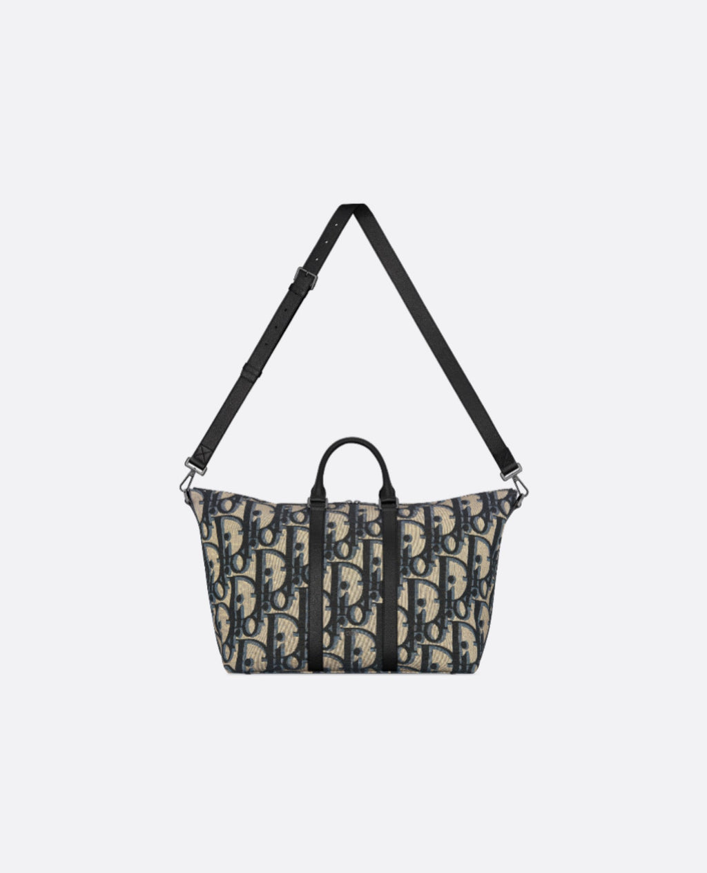 Christian Dior Weekender 40 Beige And Black Maxi Oblique