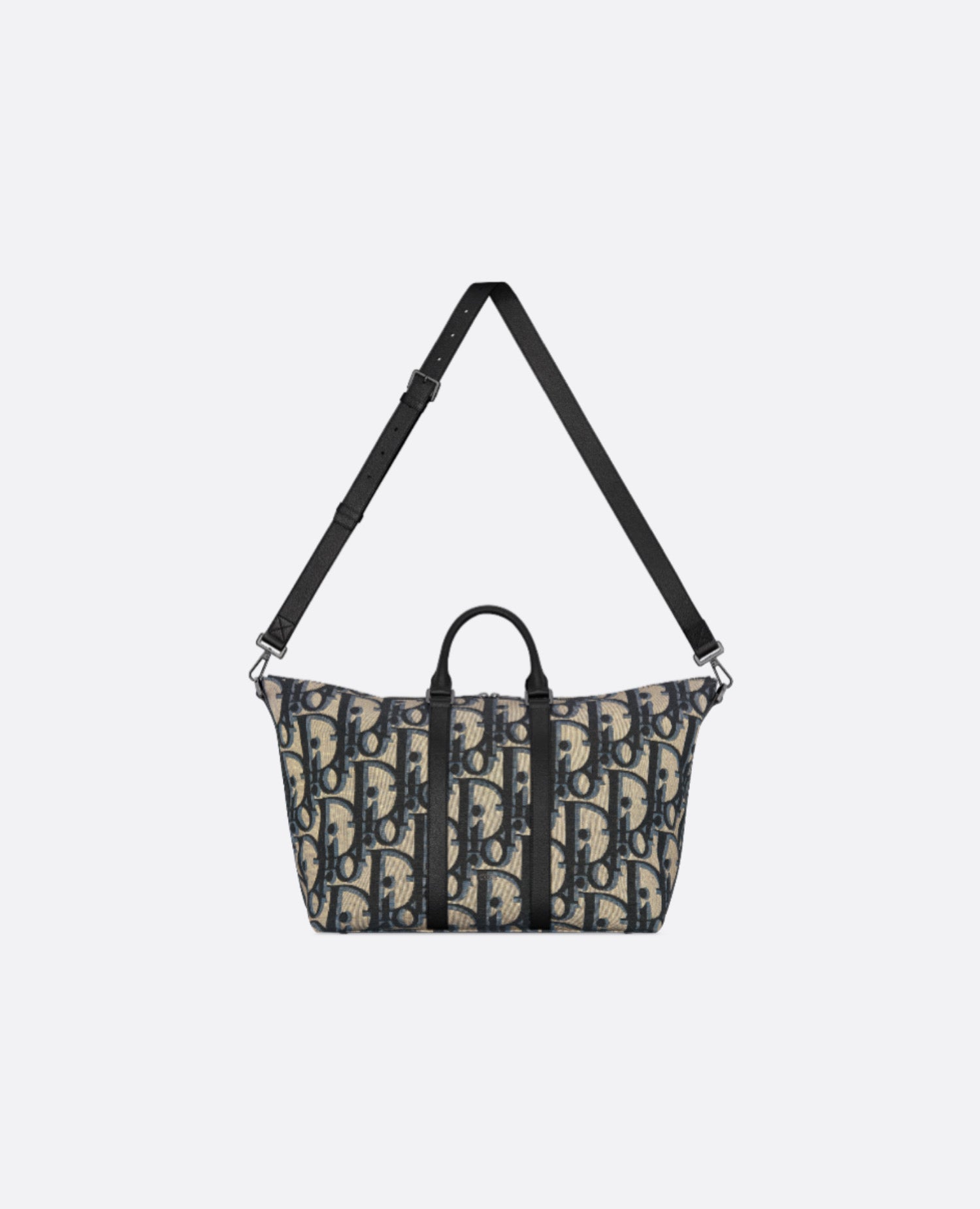 Christian Dior Weekender 40 Beige And Black Maxi Oblique