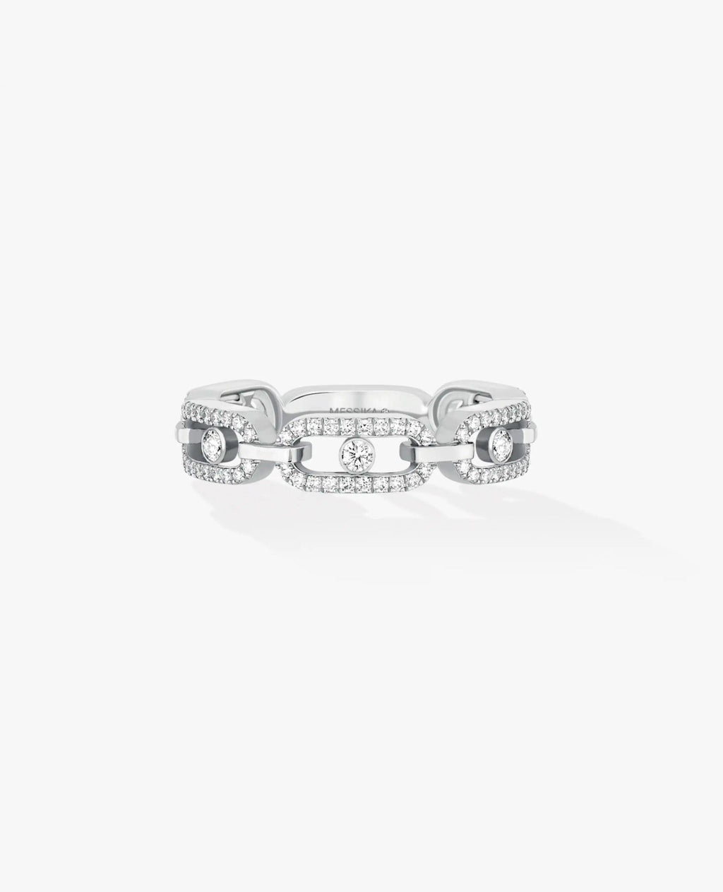Messika Move Link Multi Pavé Ring Silver