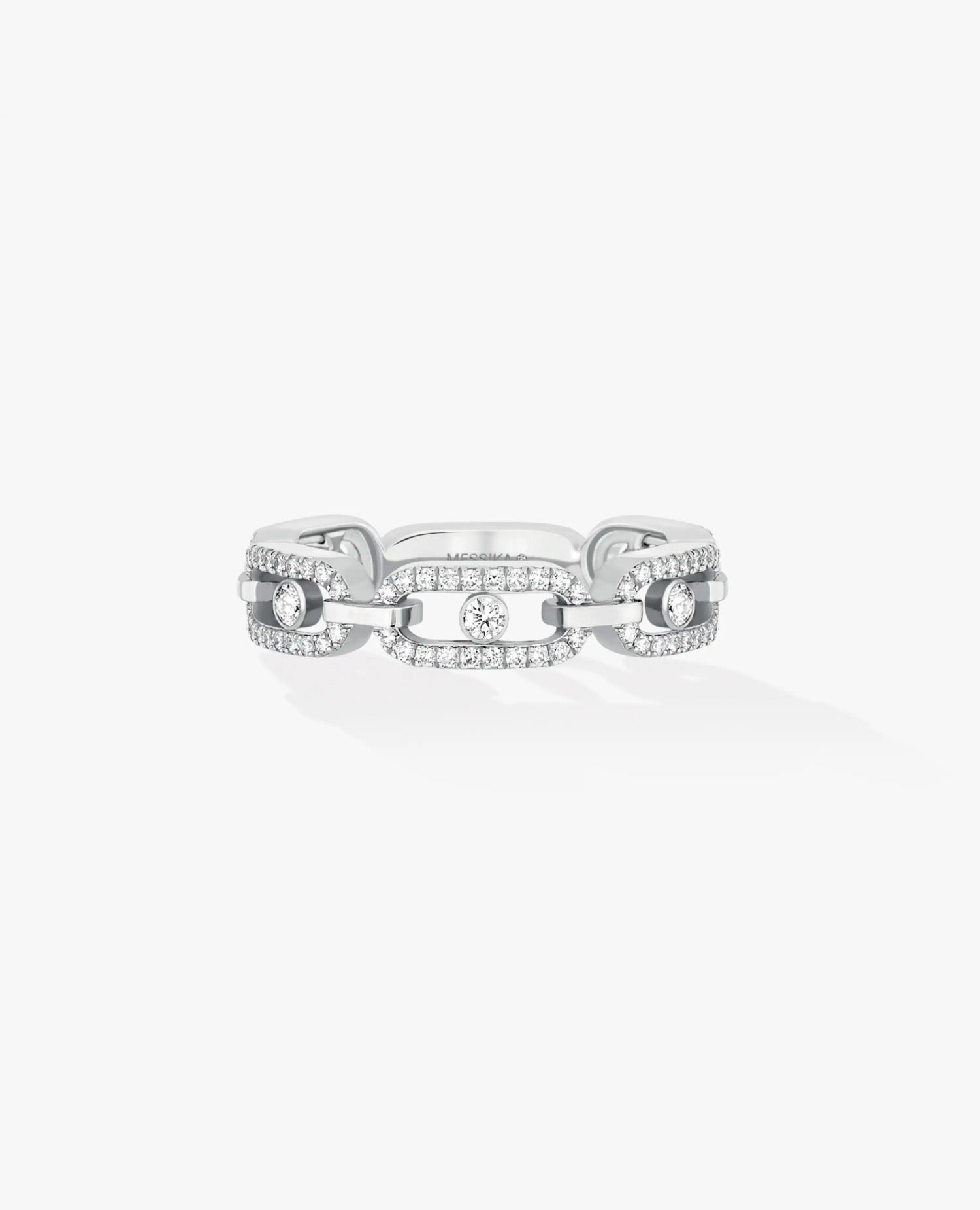 Messika Move Link Multi Pavé Ring Silver
