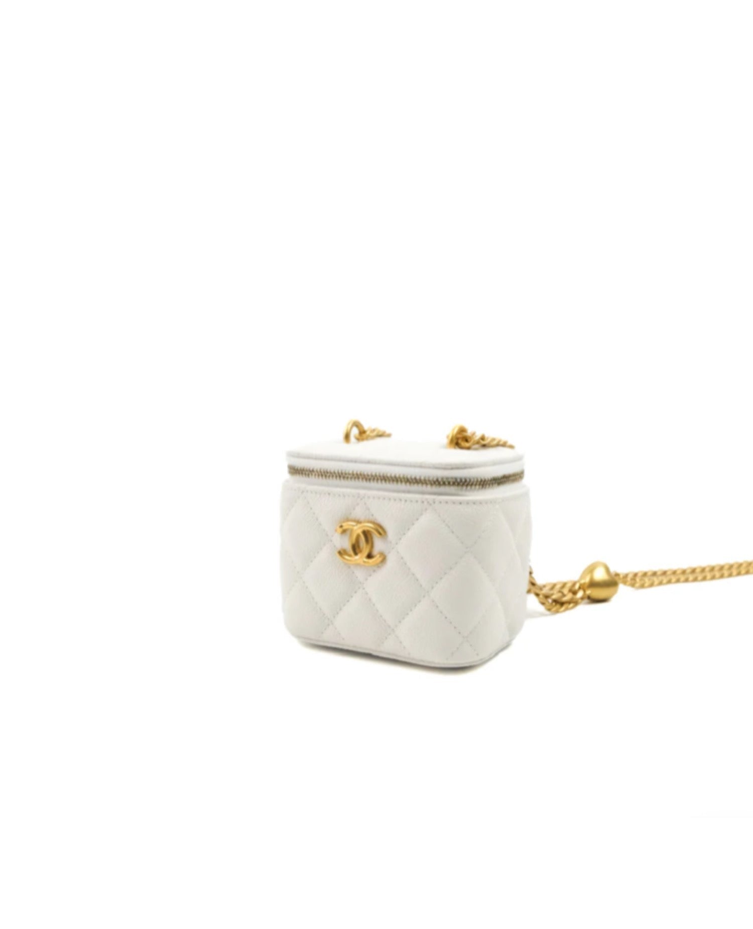 Coco Mini Vanity Bag White