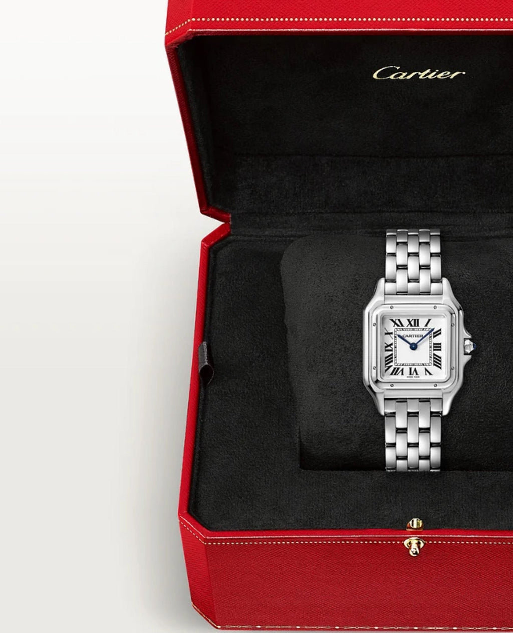 Panthère De Cartier Watch, Medium Model, Silver