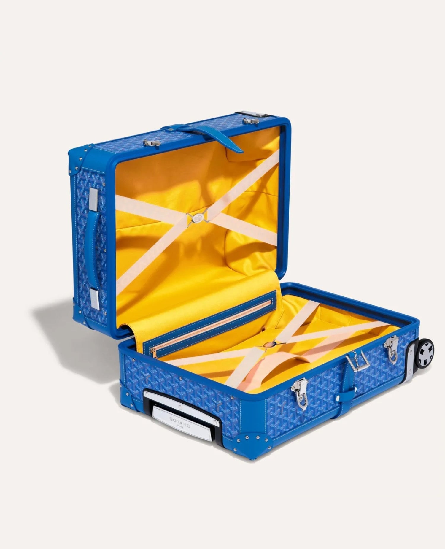 Goyard Bourget PM Trolley Case Sky Blue
