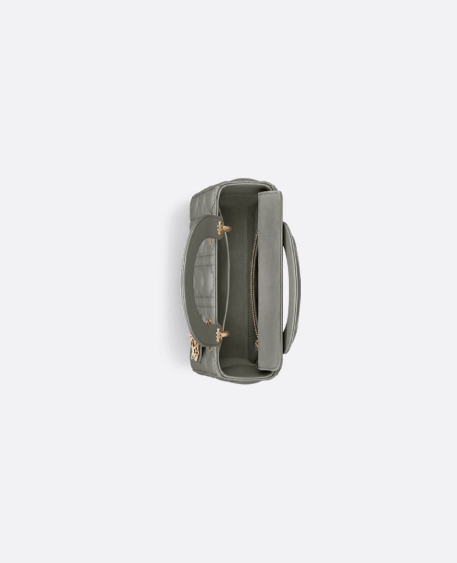 Christian Dior Small Lady Dior Bag  Stone Gray