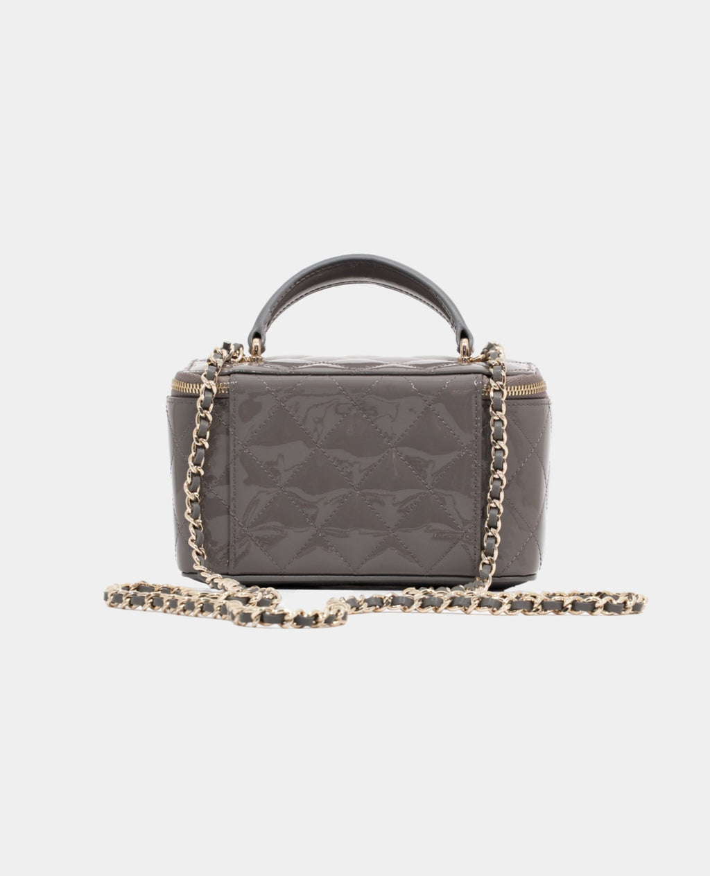 Coco Top Handle Vanity Bag Grey