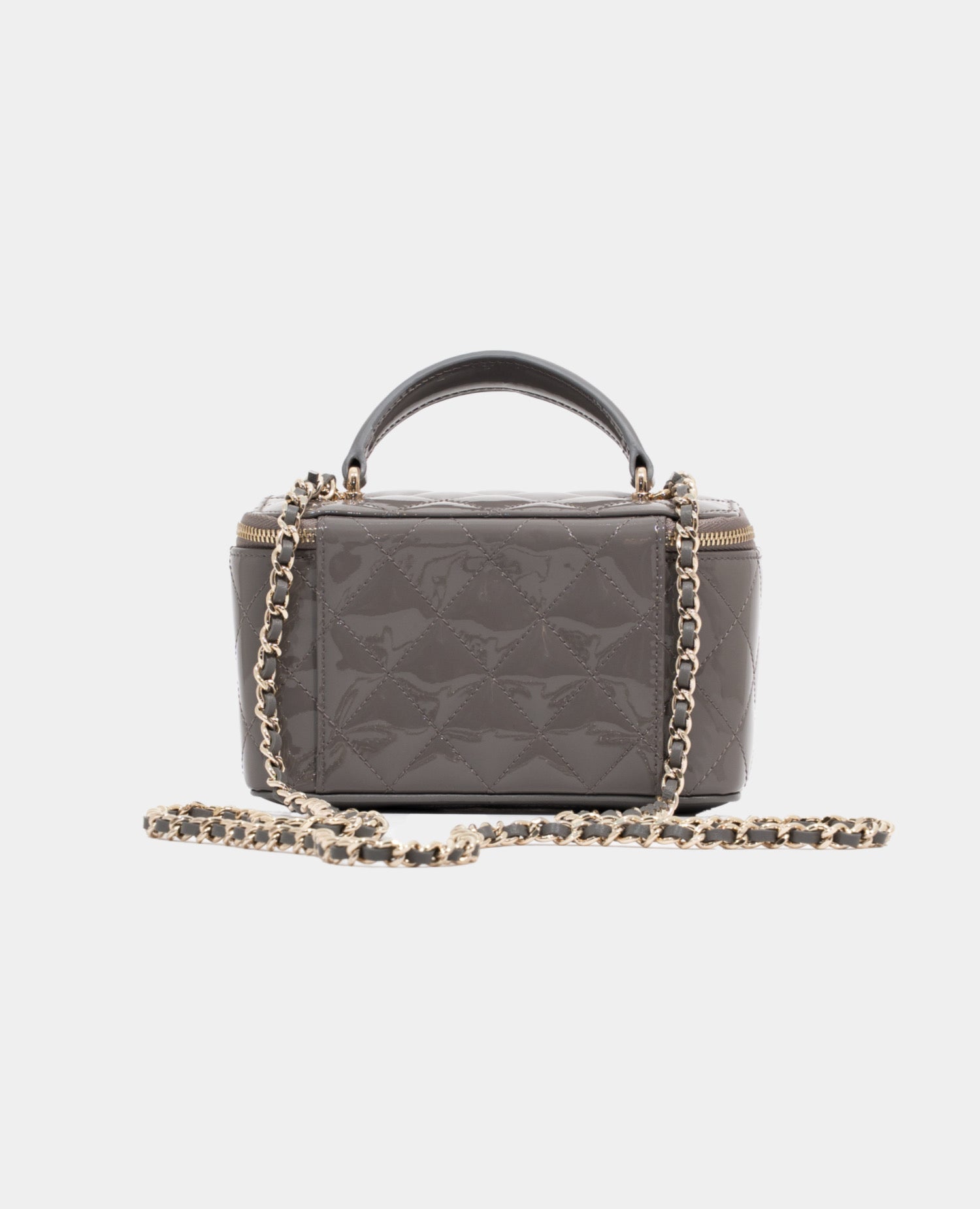 Coco Top Handle Vanity Bag Grey