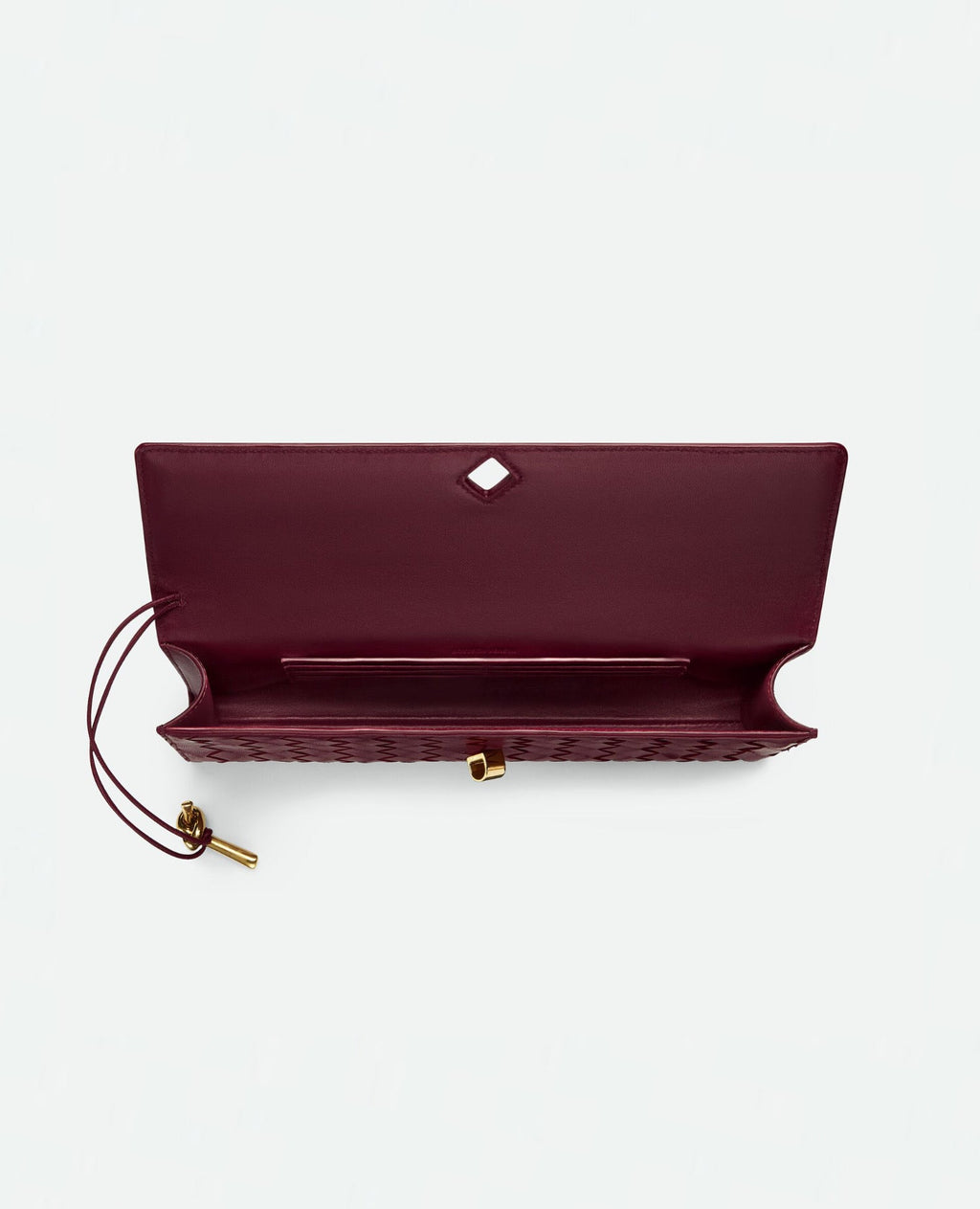 Bottega Veneta Long Clutch Andiamo With Handle Barolo